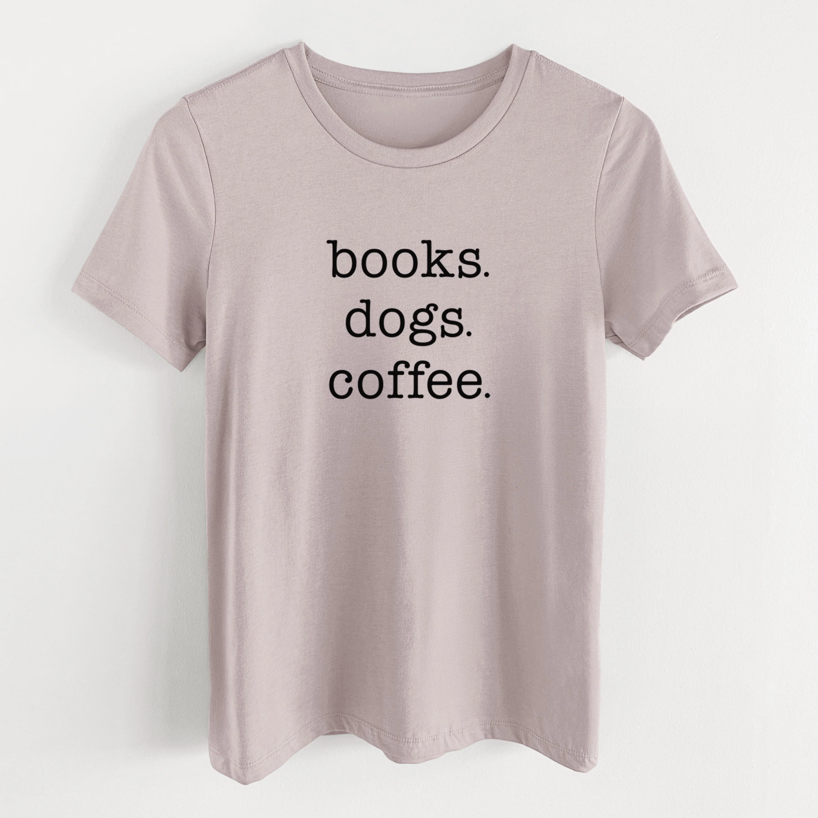 books. dogs. coffee. - Women's Lightweight Relaxed Fit 100% Cotton Crewneck - Image 15