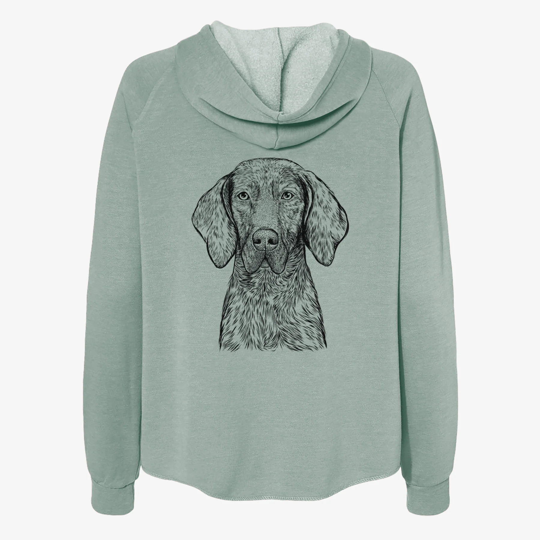 Boone the Plott Hound - Women's Cali Wave Zip-Up Sweatshirt - Image 4