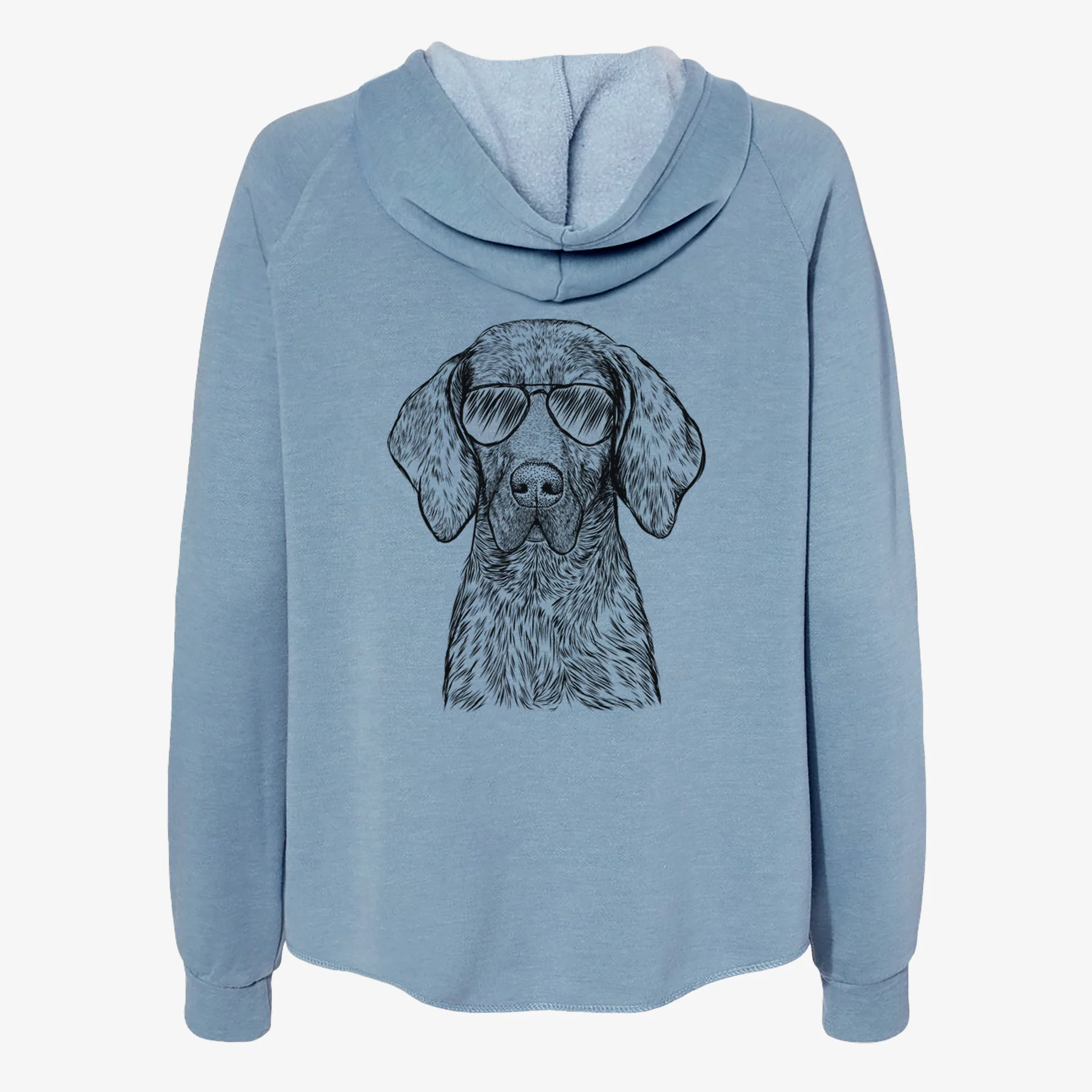 Boone the Plott Hound - Women's Cali Wave Zip-Up Sweatshirt - Image 9