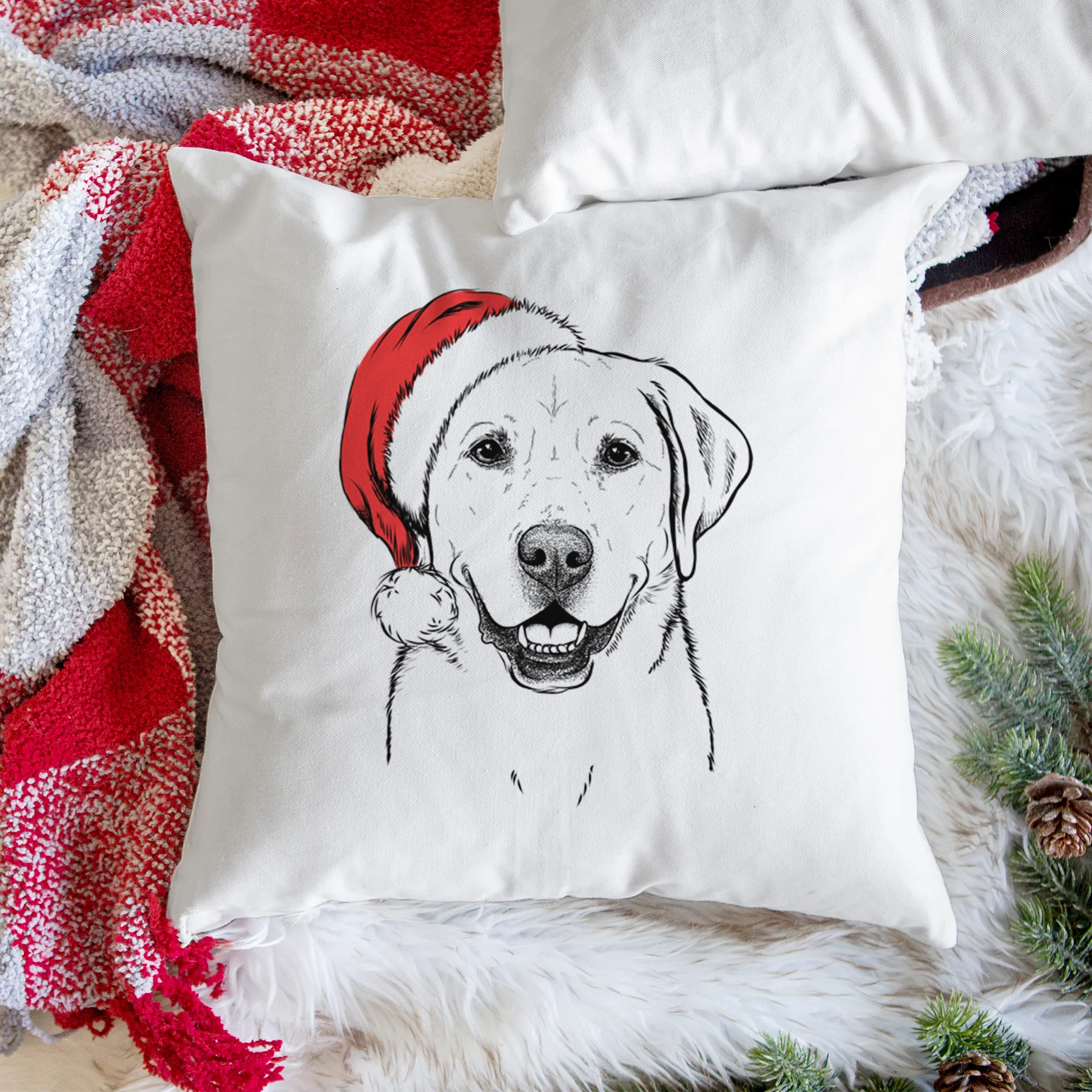 Booney the Labrador Retriever - Throw Pillow Cover - Image 3