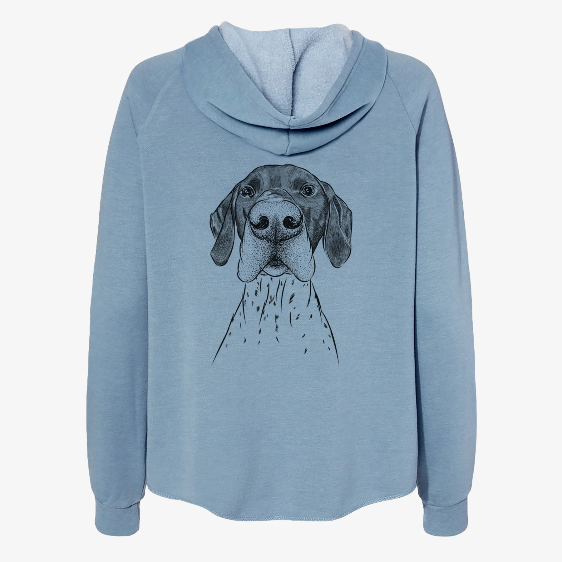 Booze the German Shorthaired Pointer - Women's Cali Wave Zip-Up Sweatshirt - Image 6
