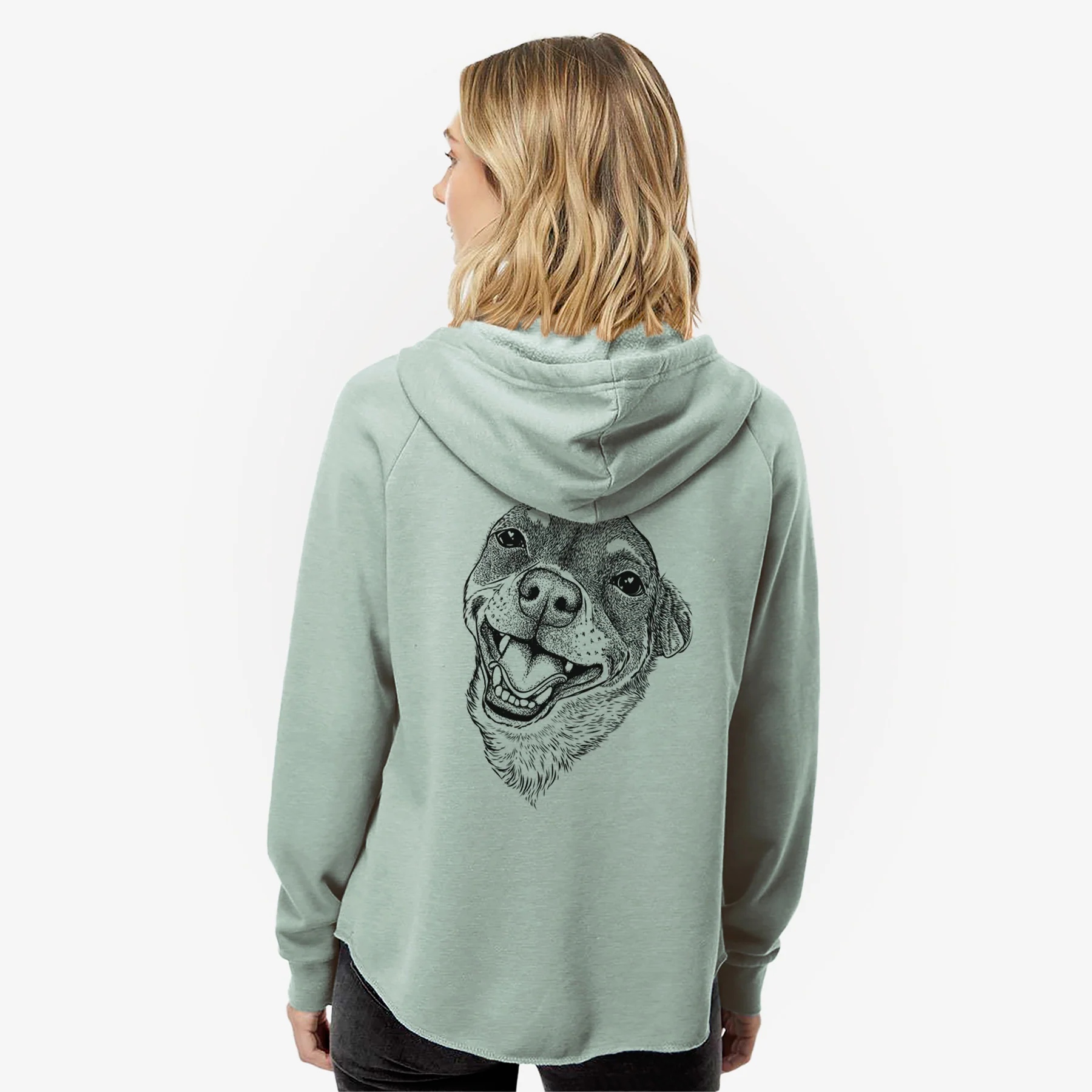 Boss the Chihuahua - Women's Cali Wave Zip-Up Sweatshirt - Image 2