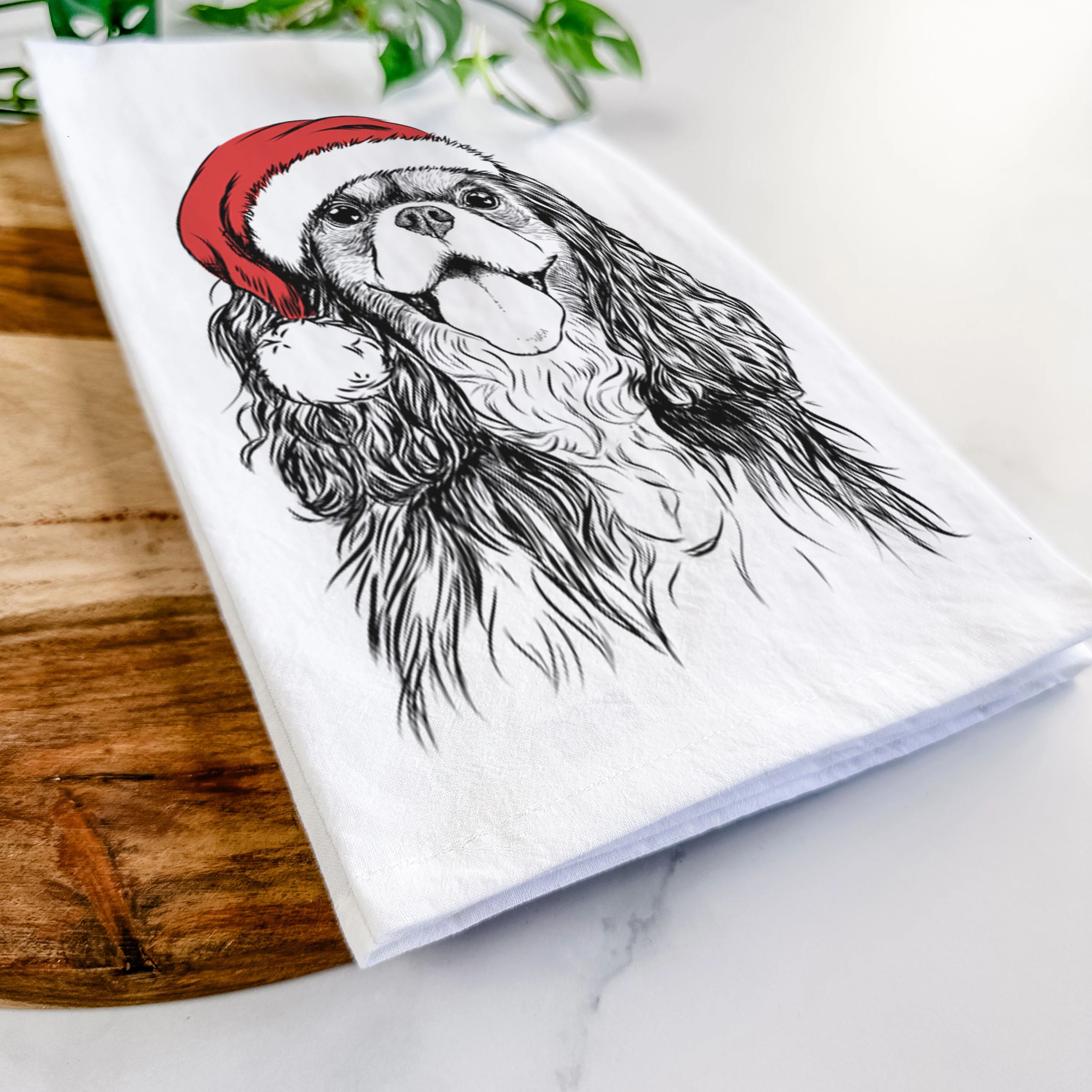 Brandy the Cavalier King Charles Spaniel Tea Towel - Image 9