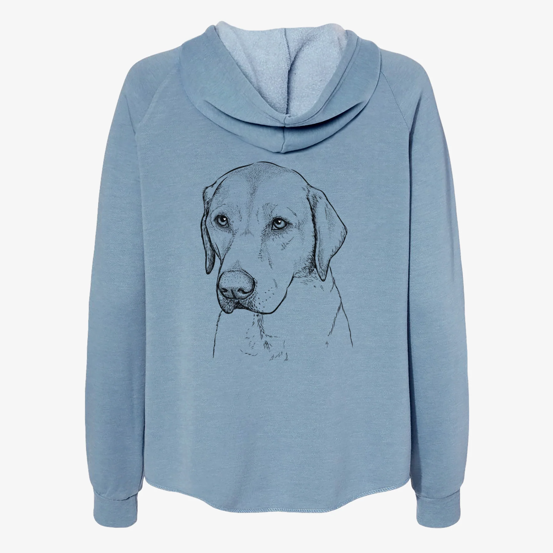 Braxton the Yellow Lab - Women's Cali Wave Zip-Up Sweatshirt - Image 6