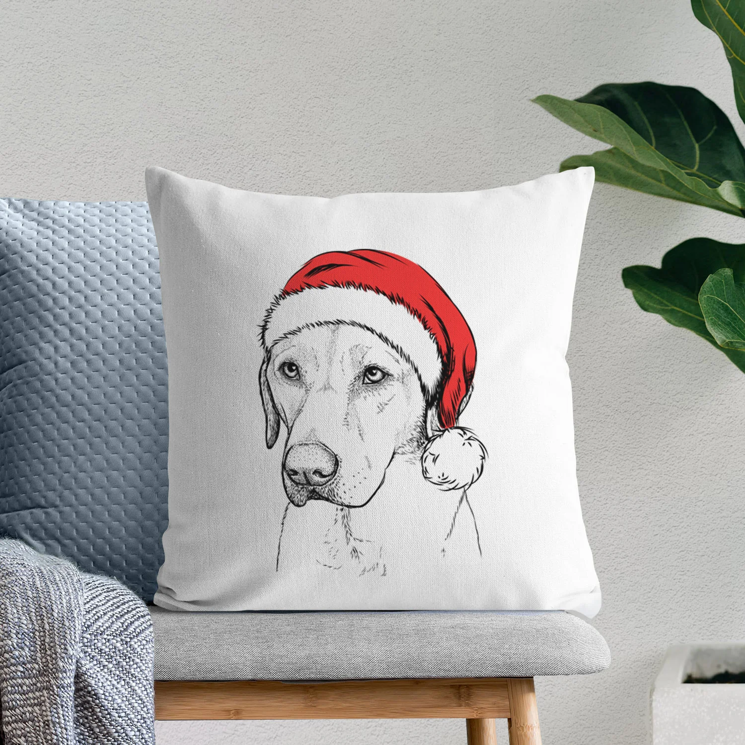Braxton the Yellow Lab - Throw Pillow Cover - Image 10