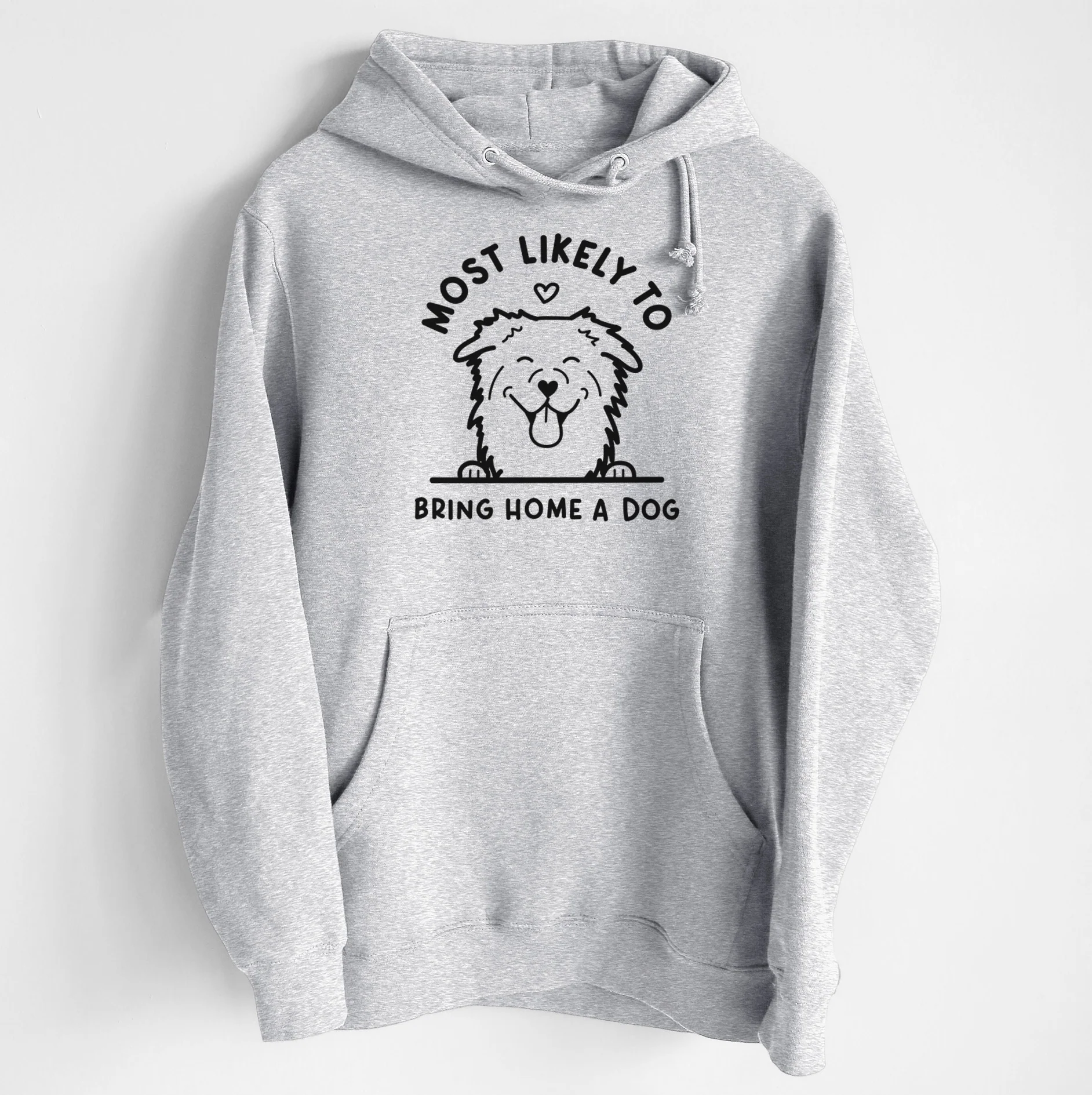 Most Likely to Bring Home a Dog - Aussie - Heavyweight Fleece Hoodie - Image 6