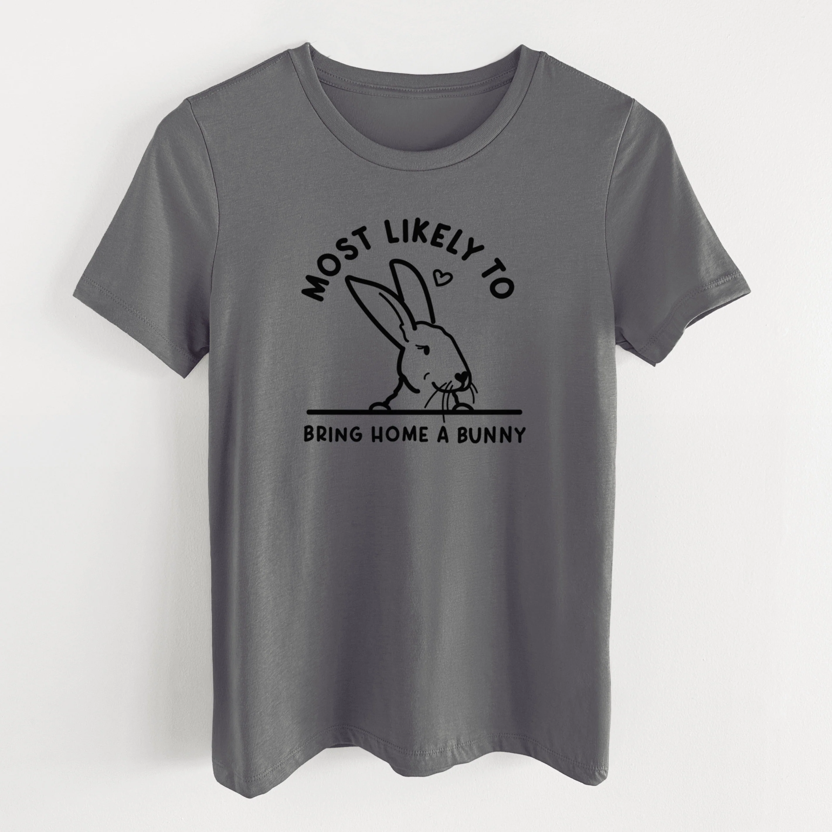 Most Likely to Bring Home a Bunny - Women's Lightweight Relaxed Fit 100% Cotton Crewneck - Image 16