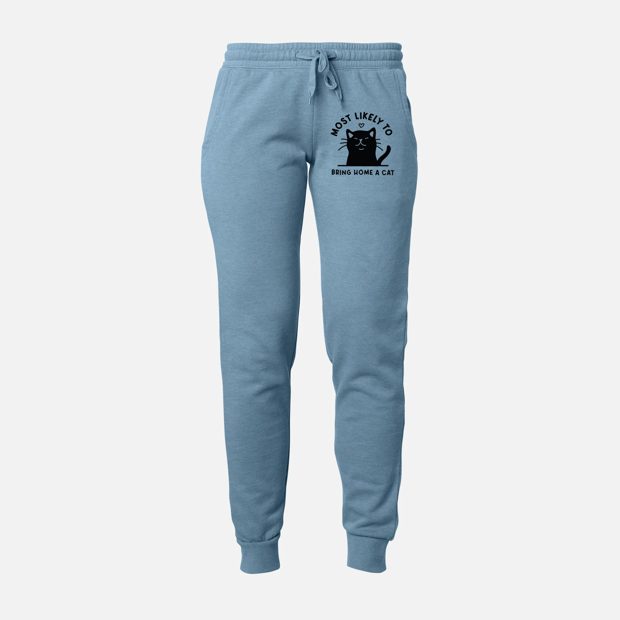 Most Likely to Bring Home a Cat - Black - Women's Cali Wave Joggers - Image 8