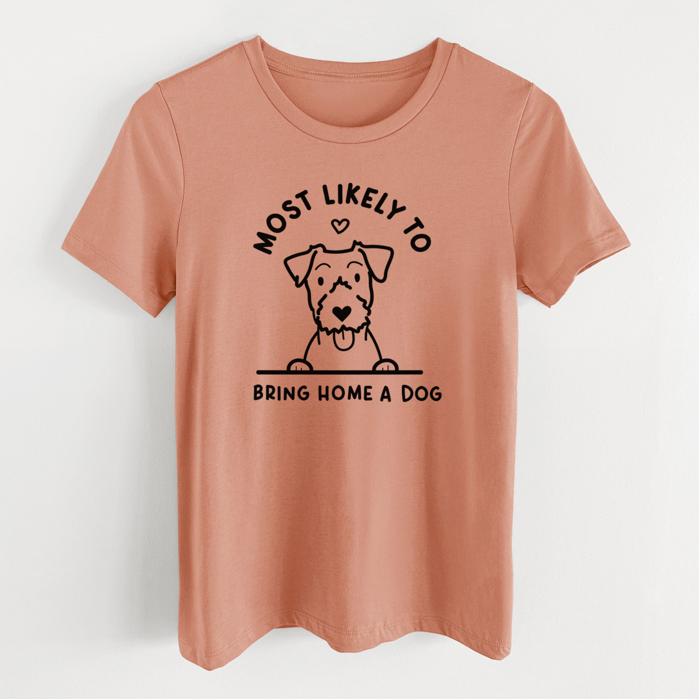 Most Likely to Bring Home a Dog - Jack Russell - Women's Lightweight Relaxed Fit 100% Cotton Crewneck - Image 13