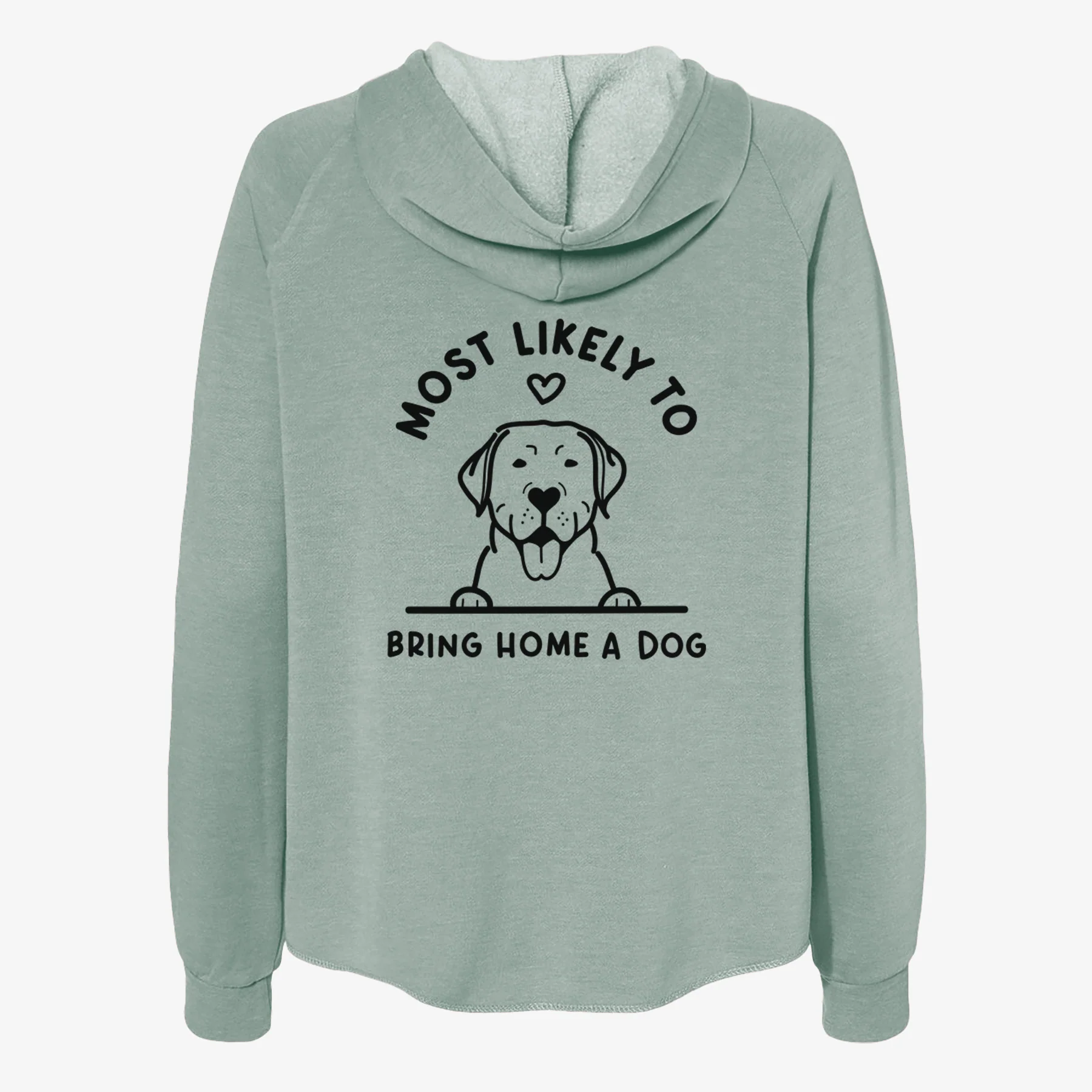 Most Likely to Bring Home a Dog - Labrador Retriever - Women's Cali Wave Zip-Up Sweatshirt - Image 4