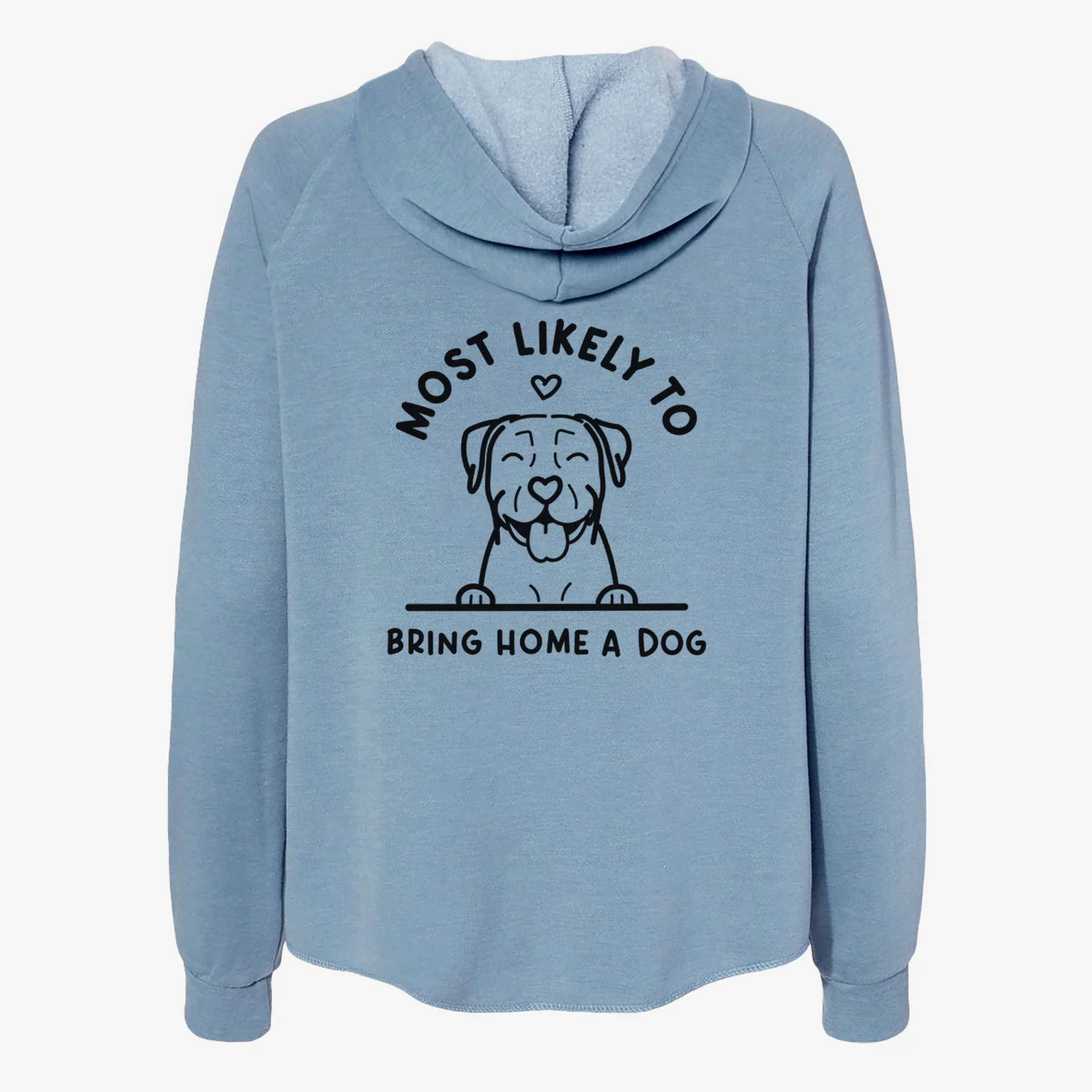Most Likely to Bring Home a Dog - Pitbull - Women's Cali Wave Zip-Up Sweatshirt - Image 6