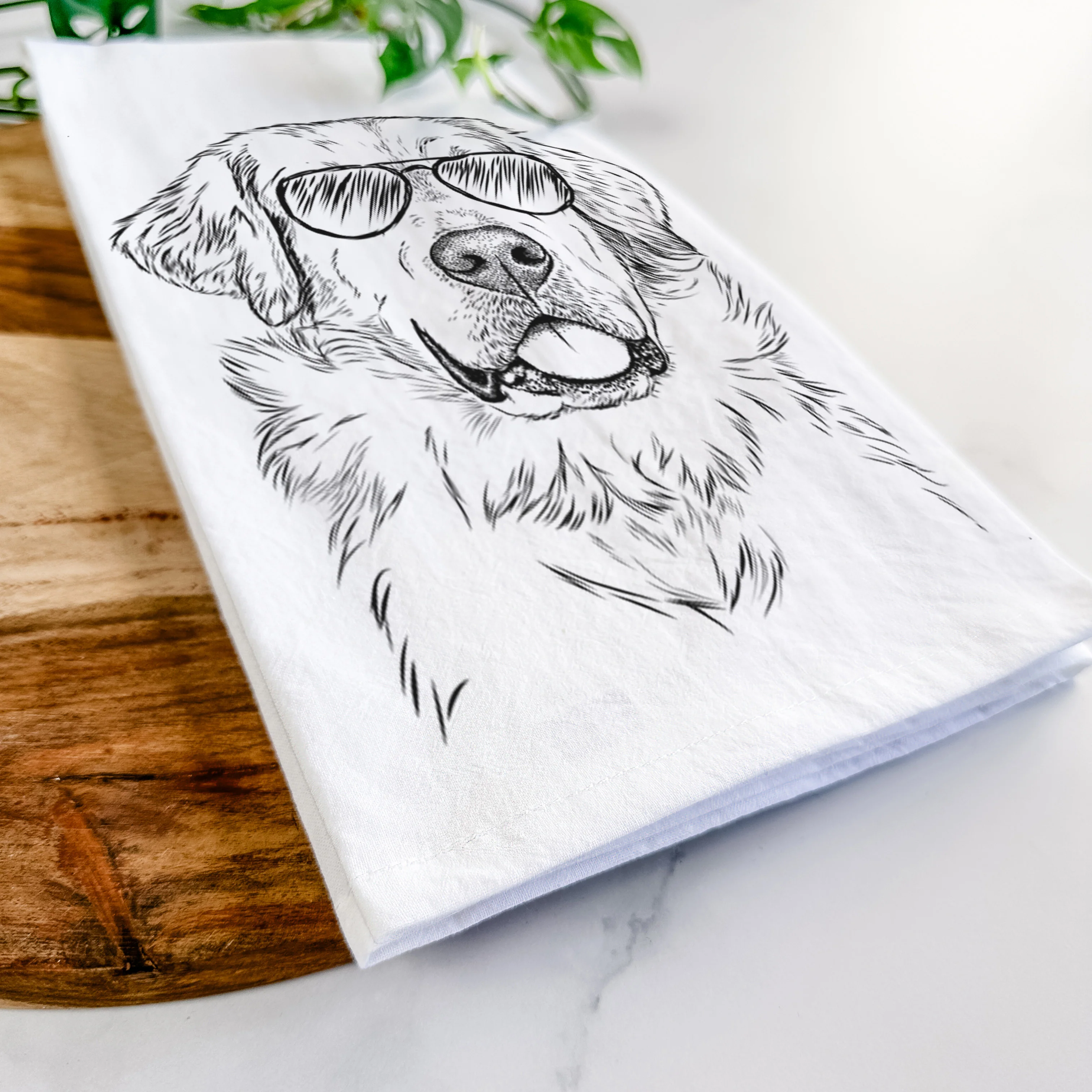 Brophy the Great Pyrenees Tea Towel - Image 6