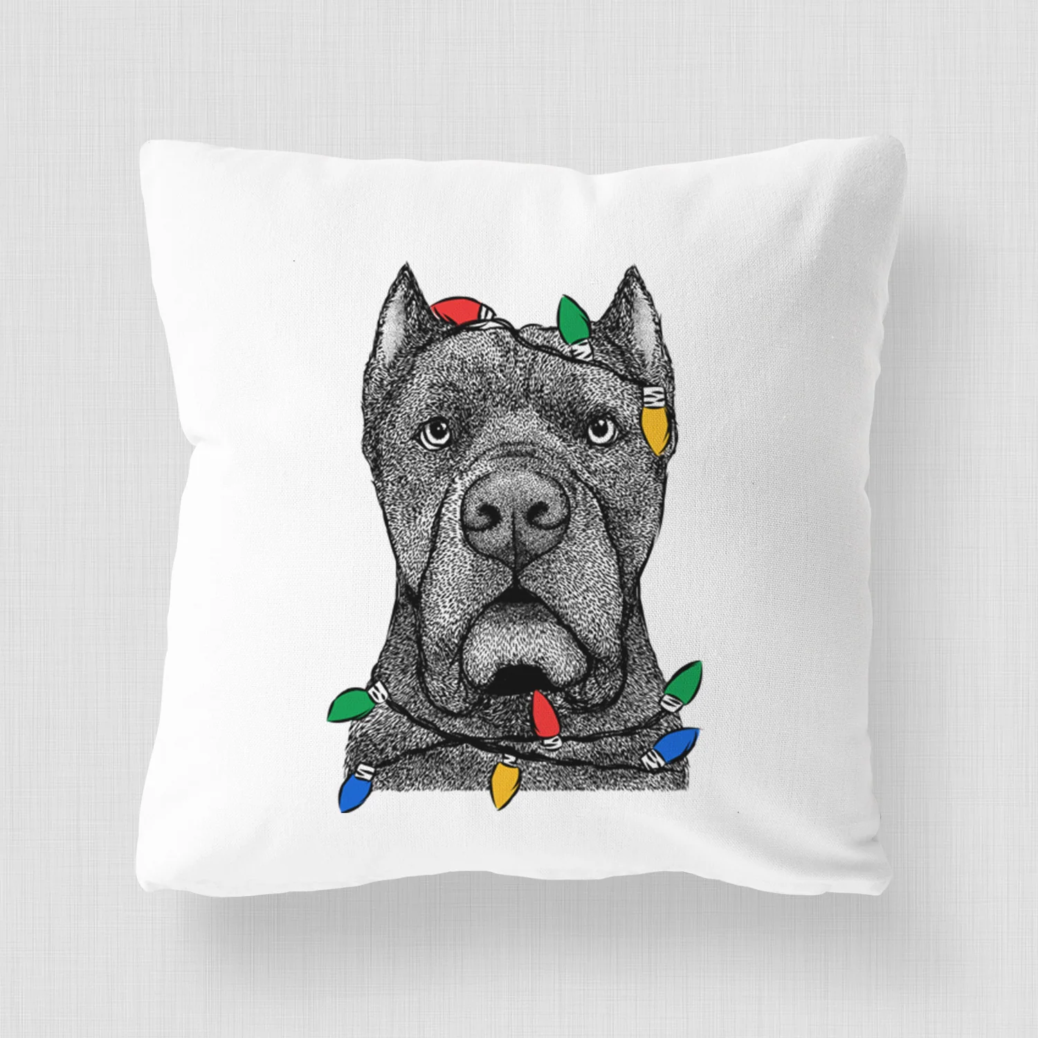 Bruno the Cane Corso - Throw Pillow Cover - Image 4