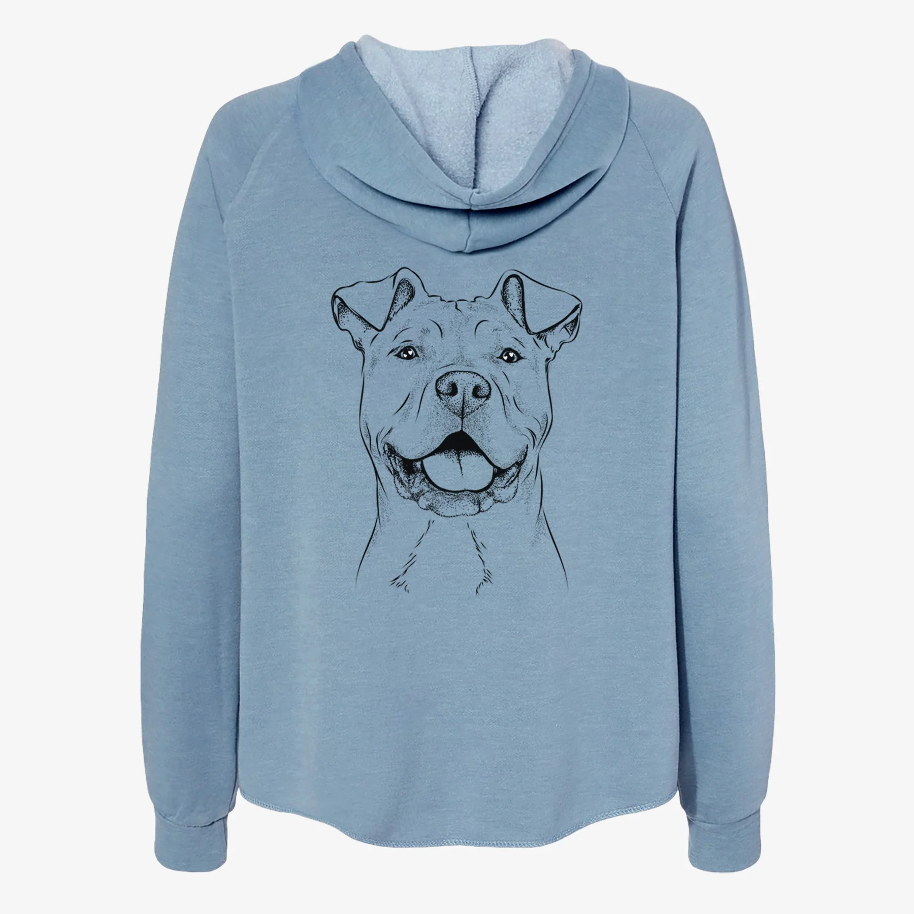 Bubba Scraps the American Staffordshire Mix - Women's Cali Wave Zip-Up Sweatshirt - Image 6