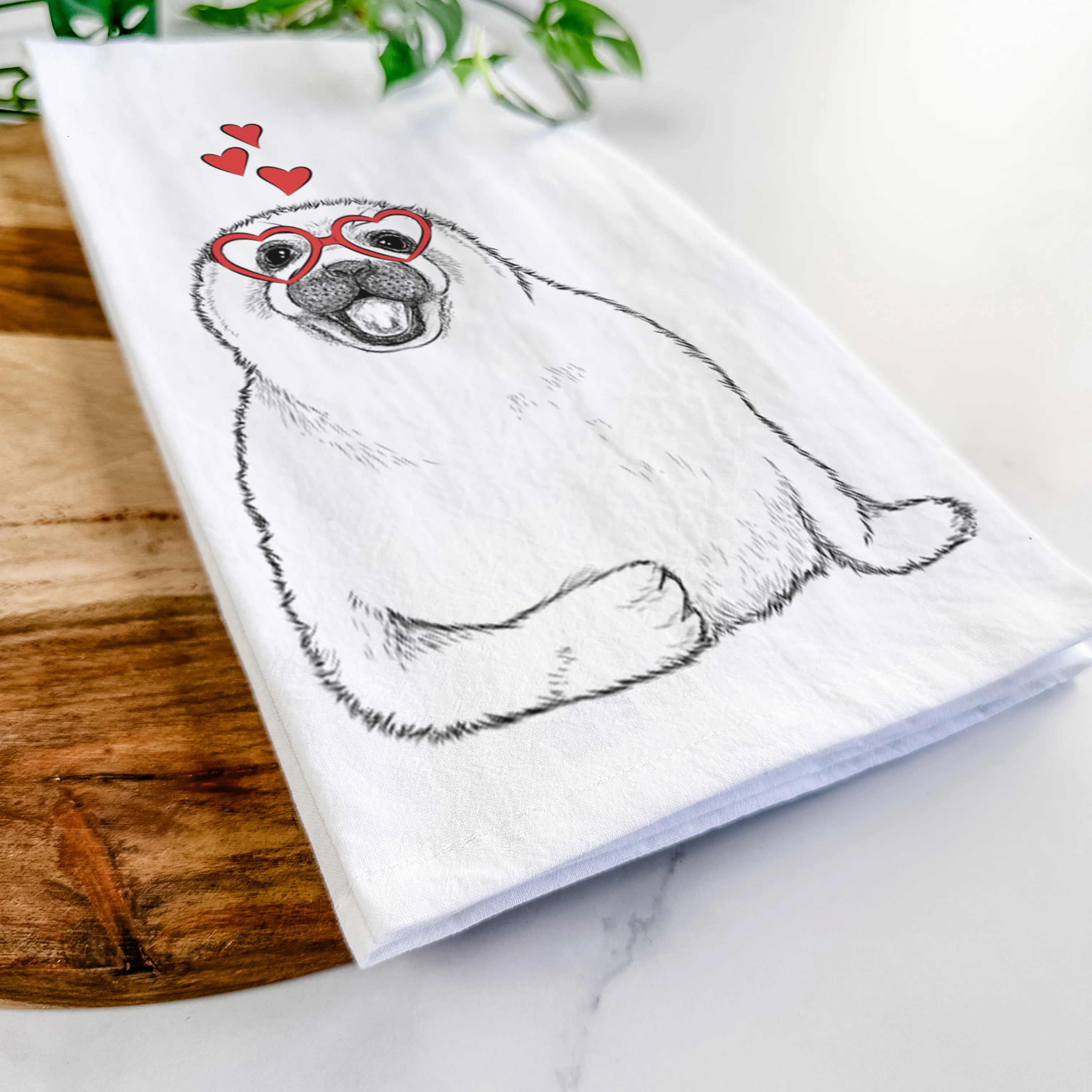 Bub the Harp Seal Tea Towel - Image 7