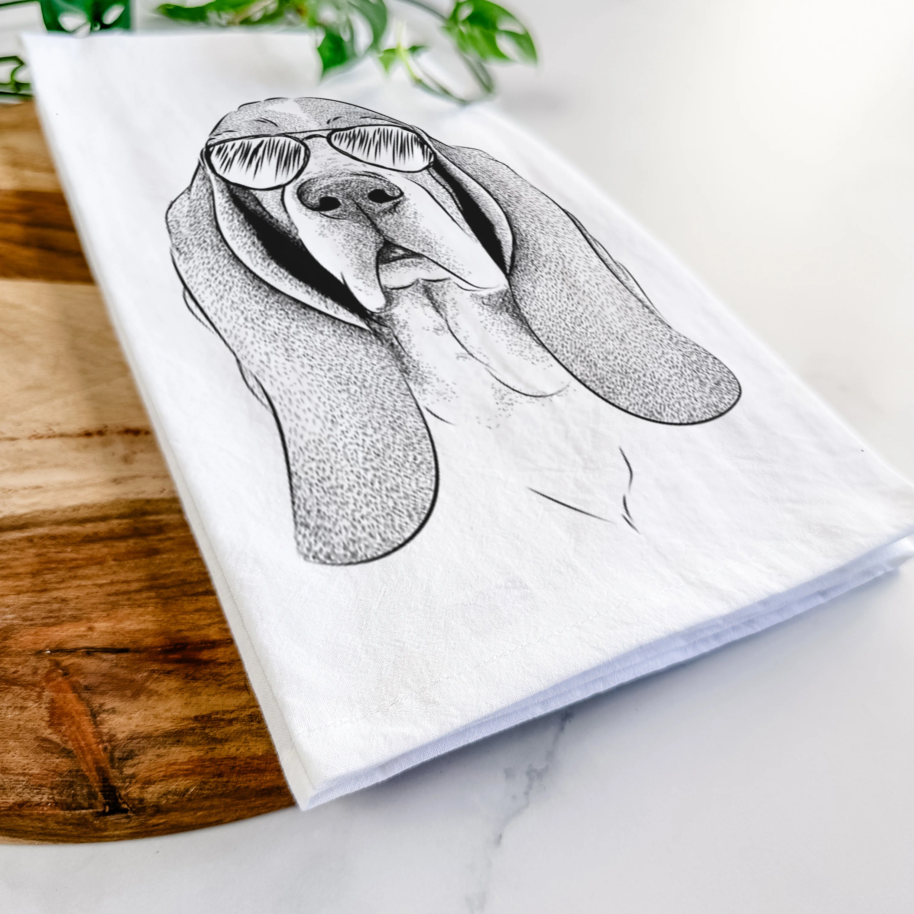 Buckley the Basset Hound Tea Towel - Image 6