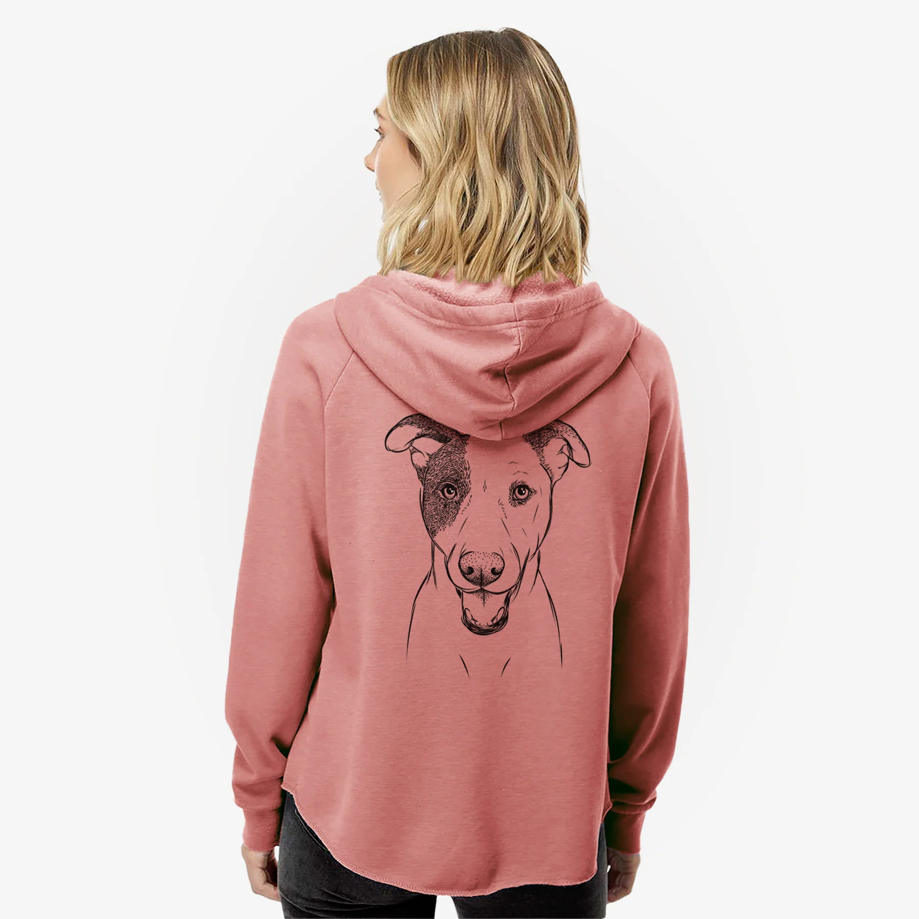 Bucky the Mixed Breed - Women's Cali Wave Zip-Up Sweatshirt - Image 5