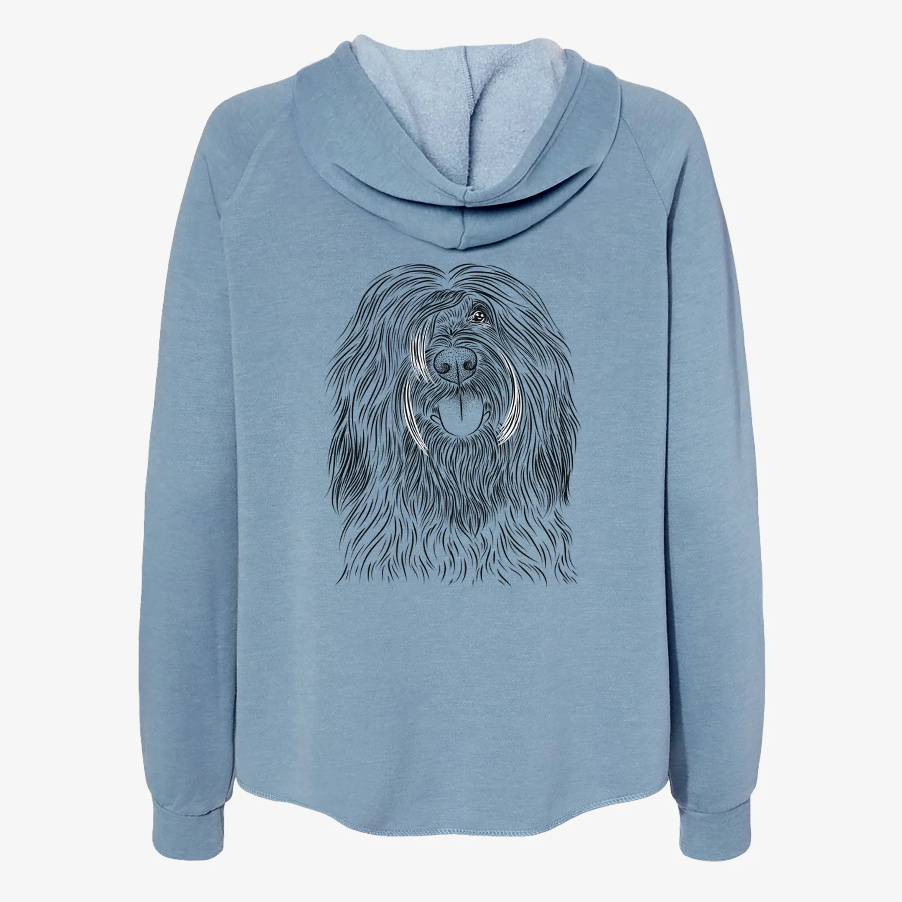 Bundy the Briard - Women's Cali Wave Zip-Up Sweatshirt - Image 6