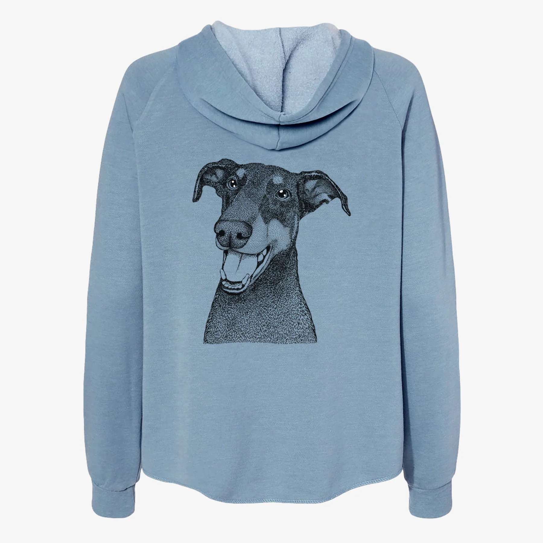 Bunnie the Doberman Pinscher - Women's Cali Wave Zip-Up Sweatshirt - Image 6