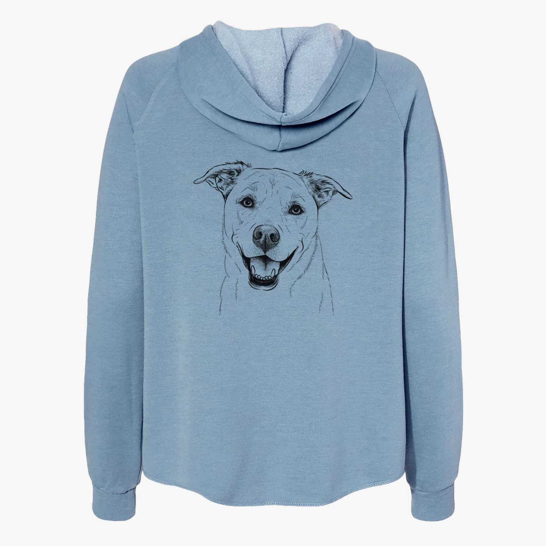 Carl the Mixed Breed - Women's Cali Wave Zip-Up Sweatshirt - Image 6