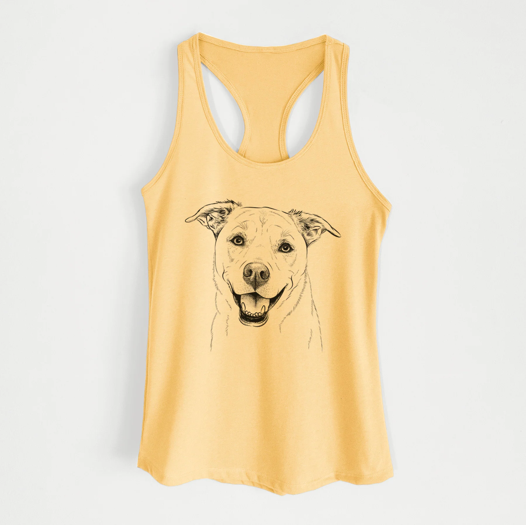 Carl the Mixed Breed - Women's Racerback Tanktop - Image 4