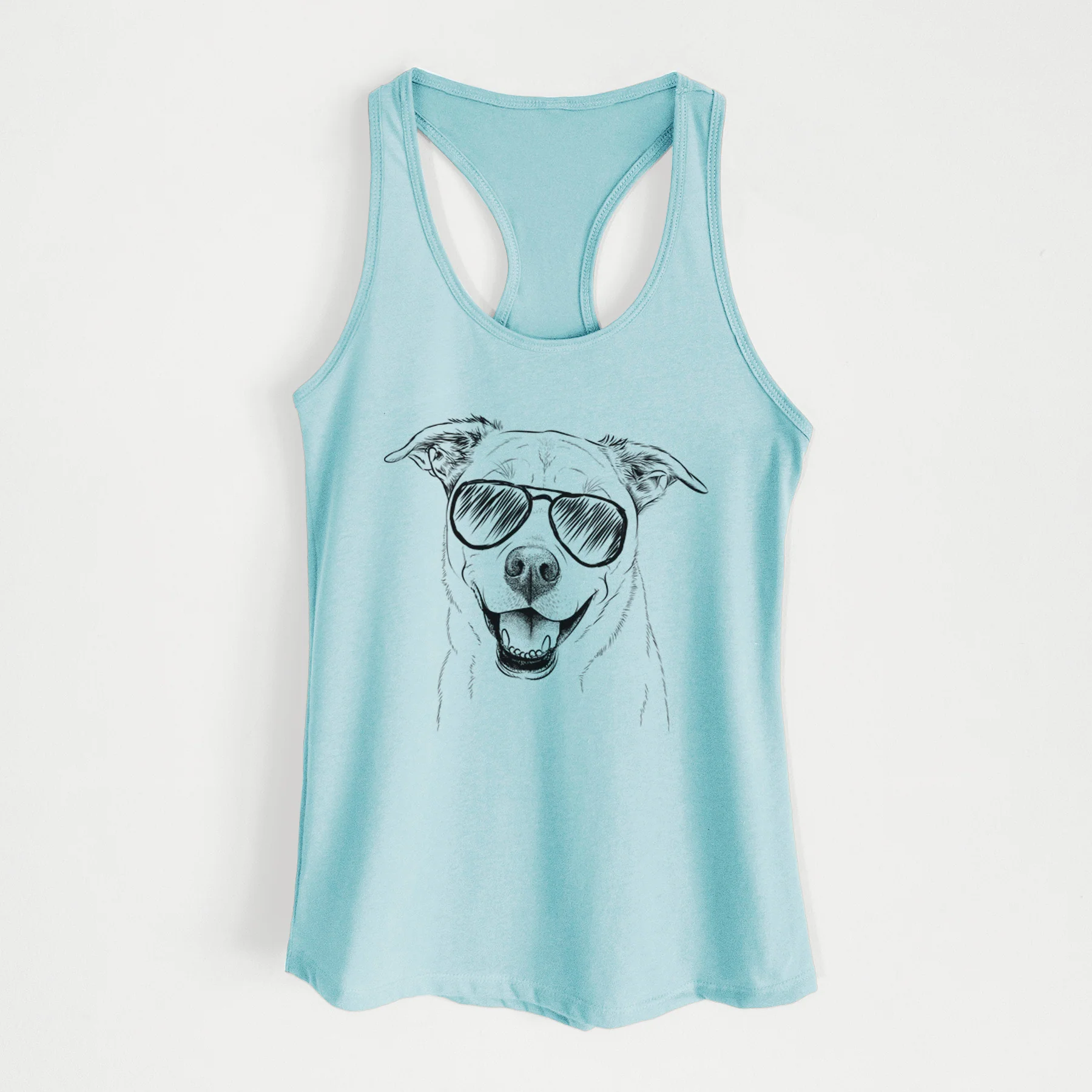 Carl the Mixed Breed - Women's Racerback Tanktop - Image 7