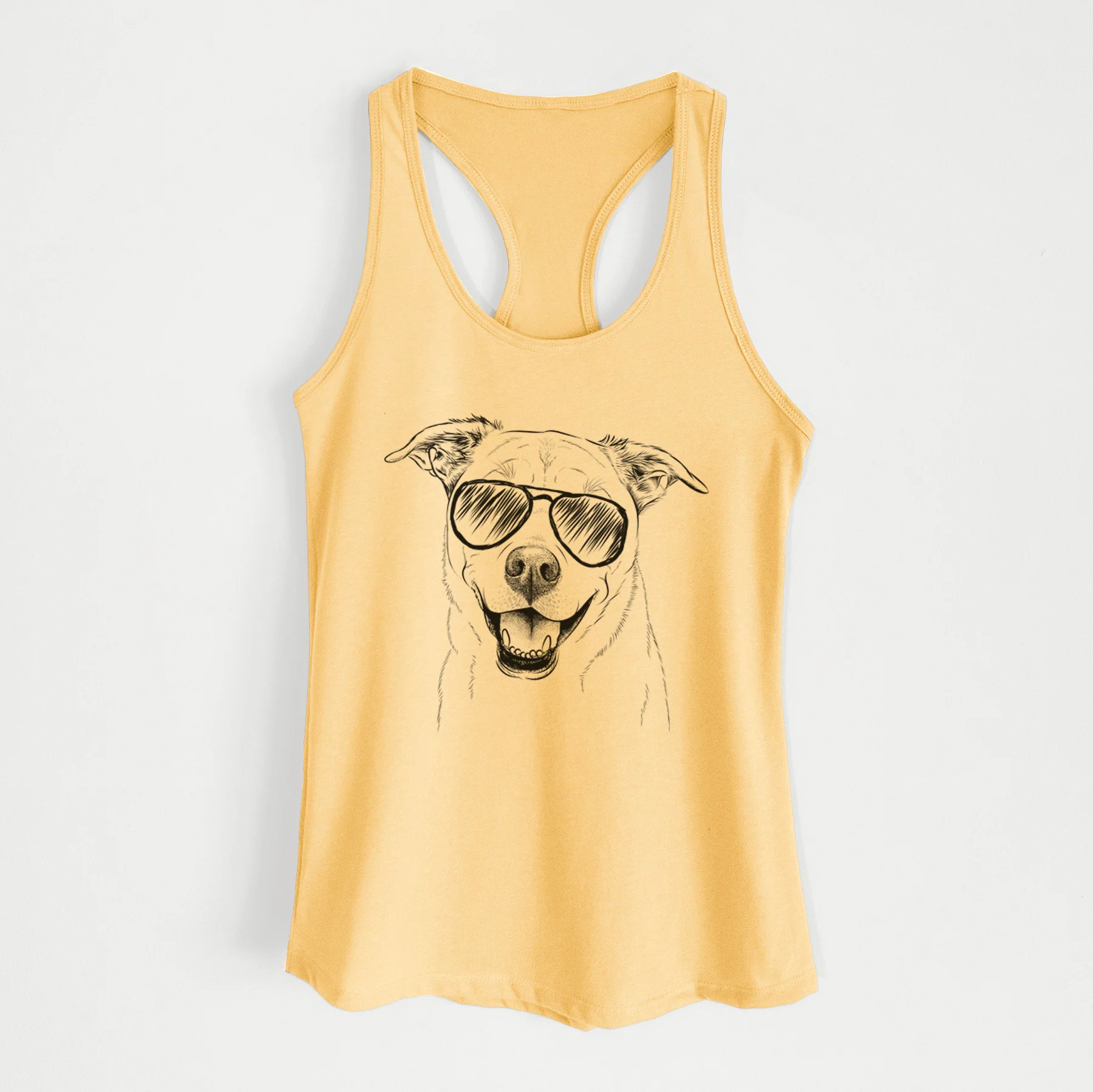 Carl the Mixed Breed - Women's Racerback Tanktop - Image 9