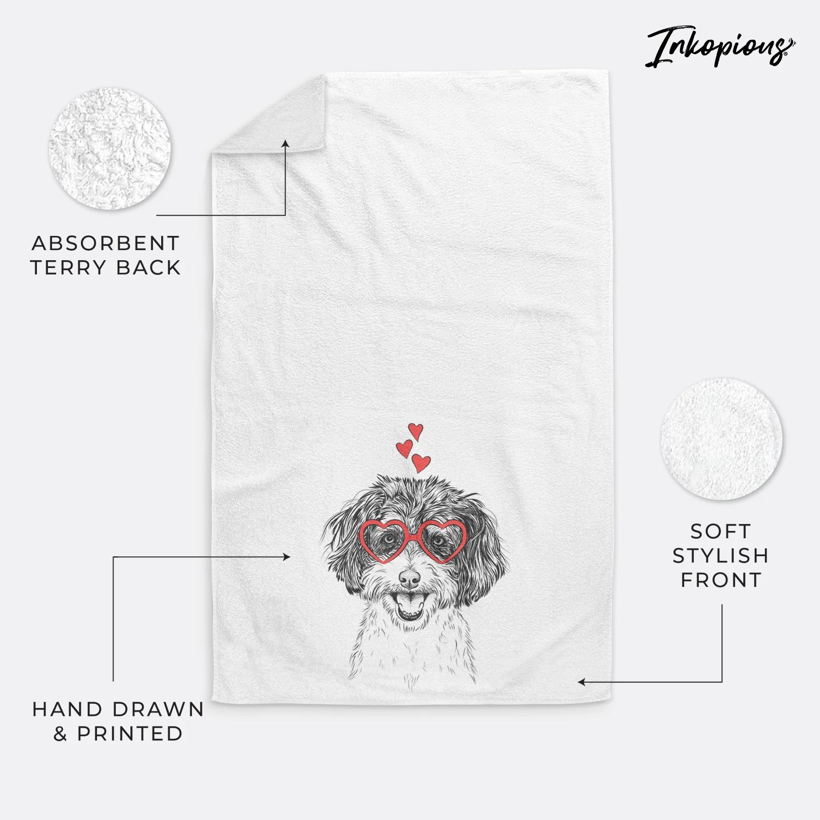 Carlos the Cavapoo Premium Hand Towel - Image 18