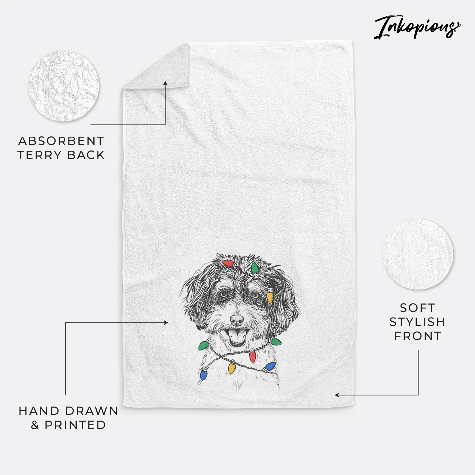 Carlos the Cavapoo Premium Hand Towel - Image 21