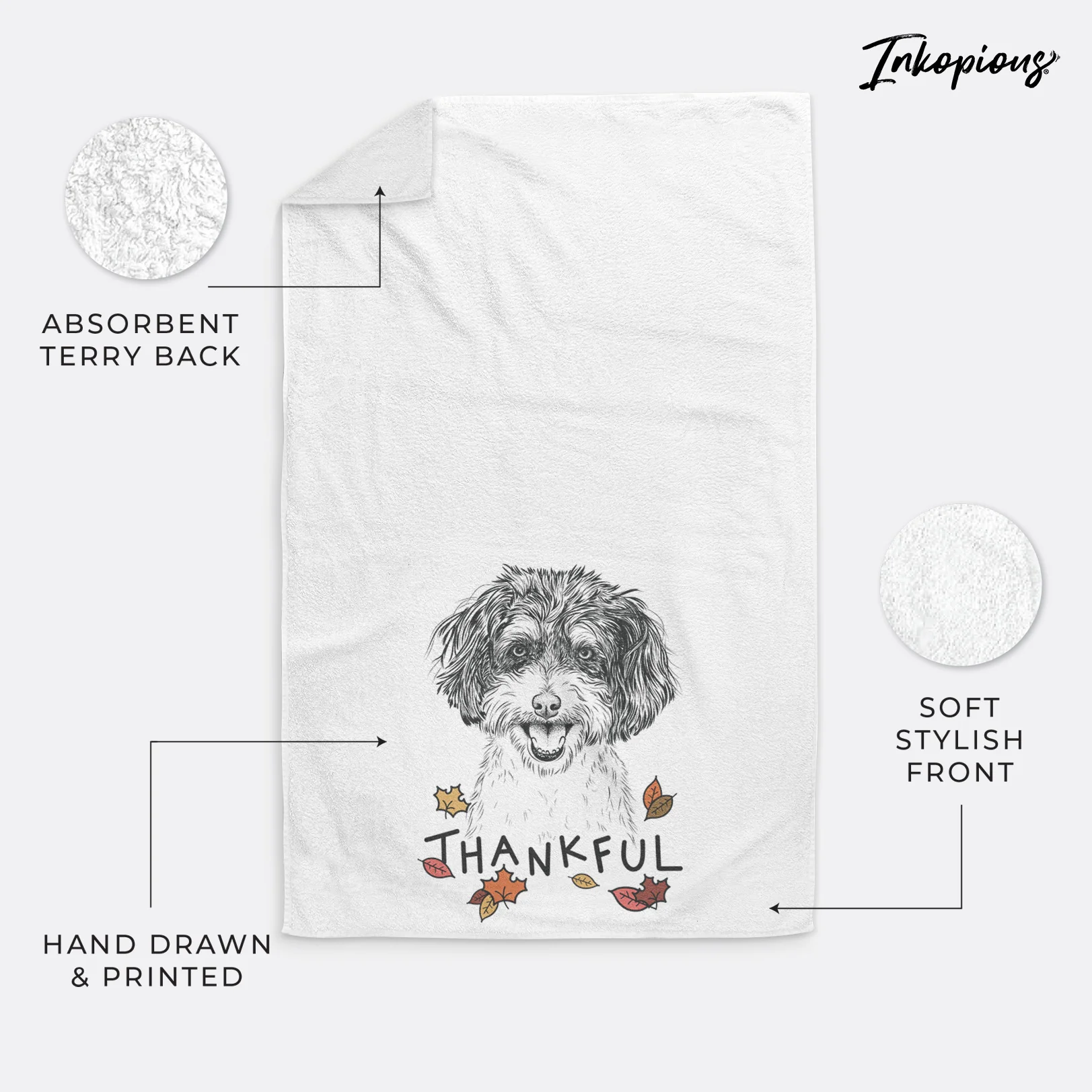 Carlos the Cavapoo Premium Hand Towel - Image 22
