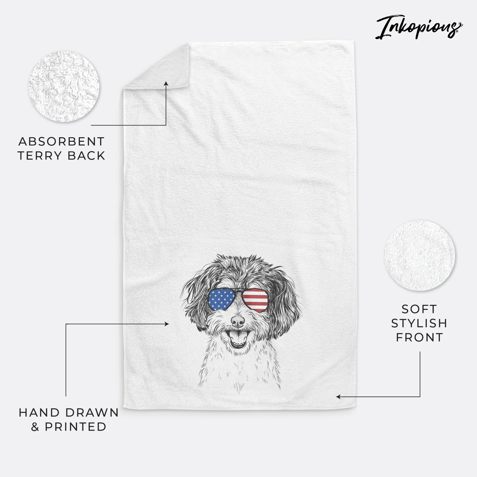 Carlos the Cavapoo Premium Hand Towel - Image 23