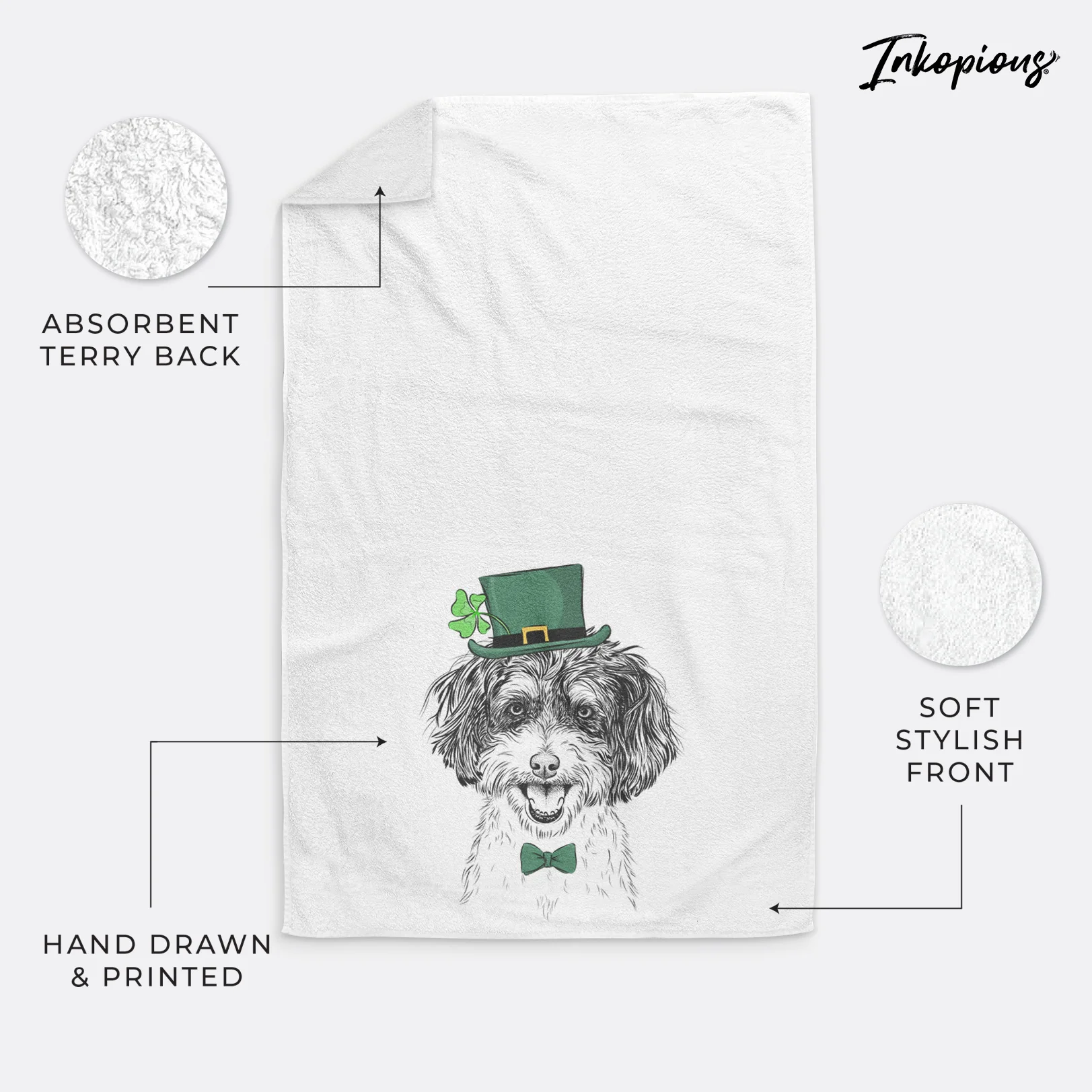 Carlos the Cavapoo Premium Hand Towel - Image 24