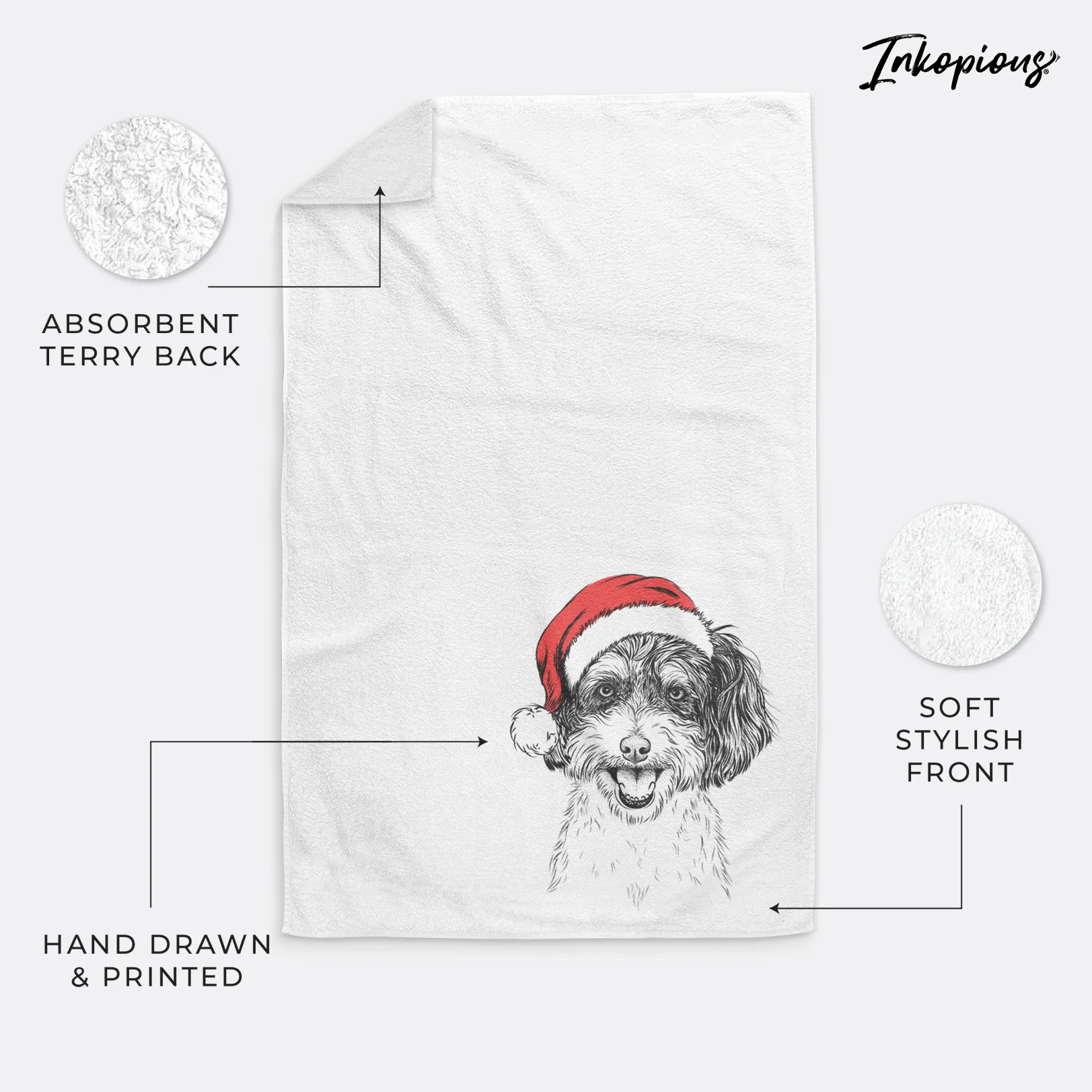 Carlos the Cavapoo Premium Hand Towel - Image 4