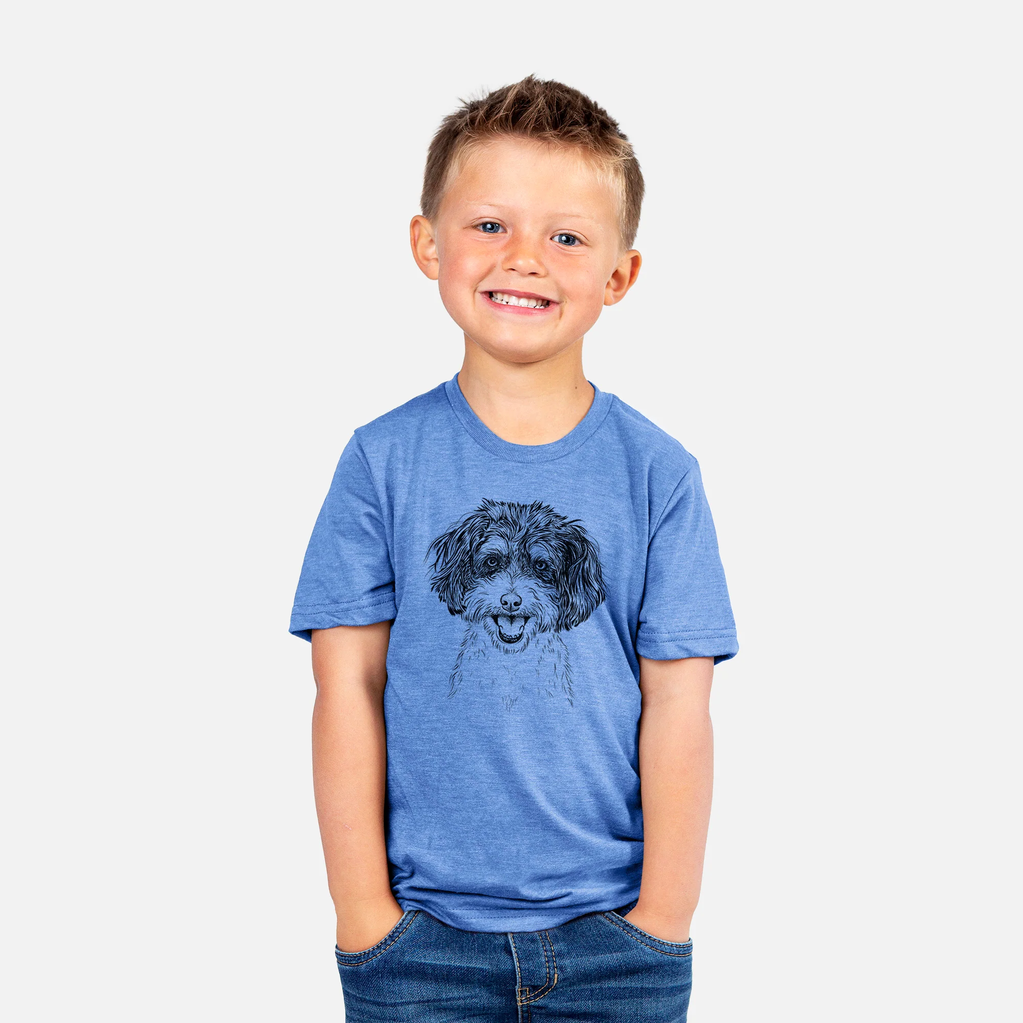 Bare Carlos the Cavapoo - Kids/Youth/Toddler Shirt - Image 4