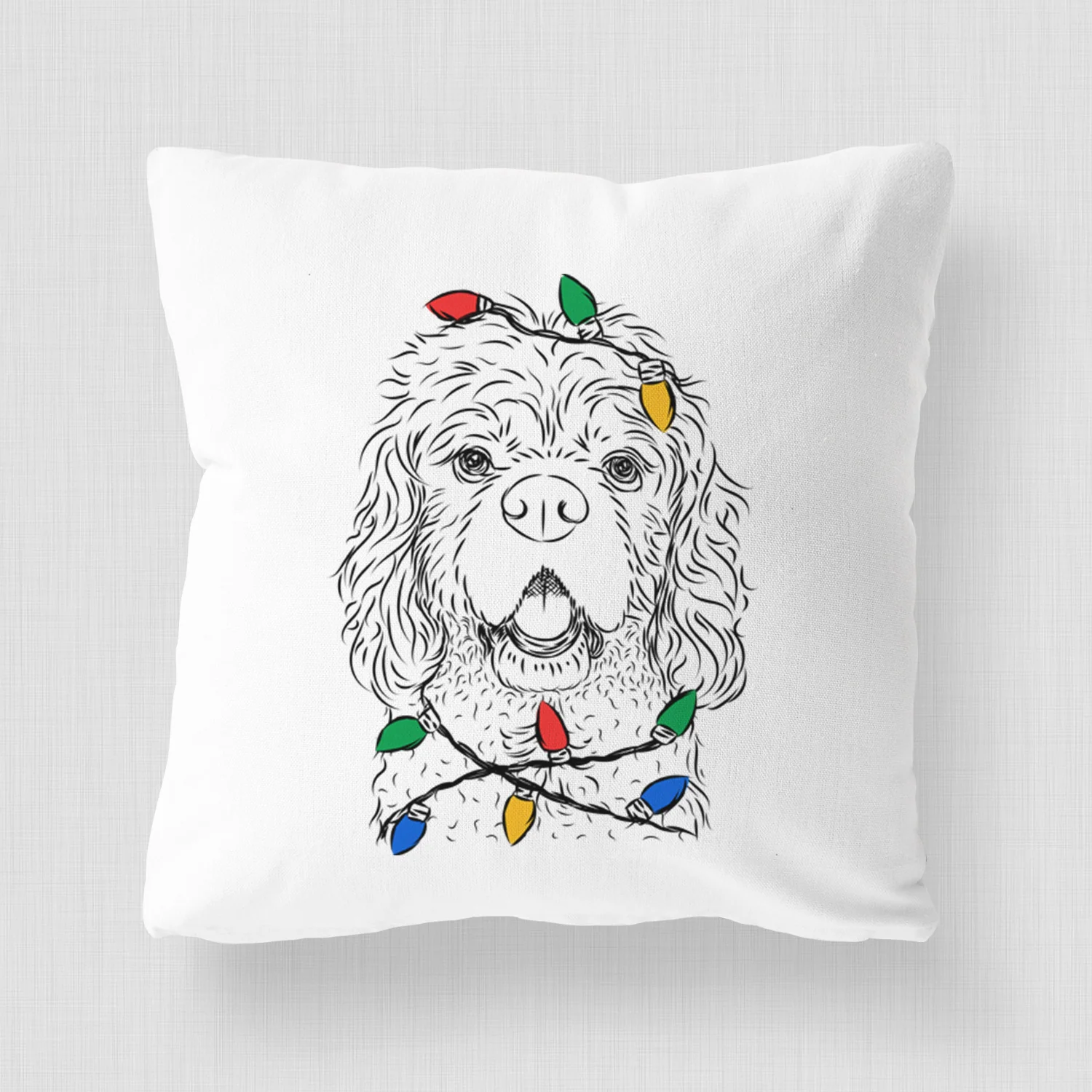Casey the American Cocker Spaniel - Throw Pillow Cover - Image 4