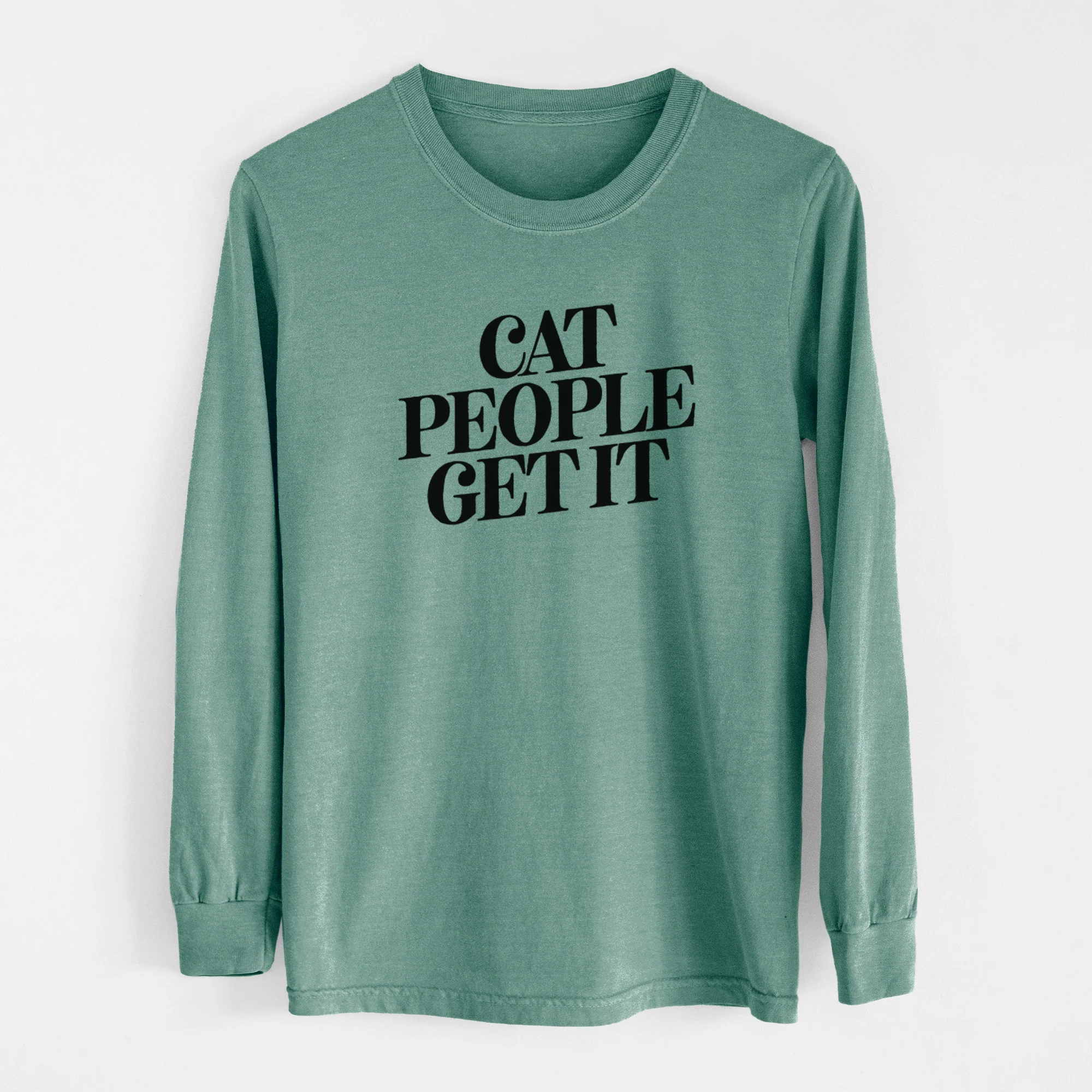 Cat People Get it - Men's Heavyweight 100% Cotton Long Sleeve - Image 13