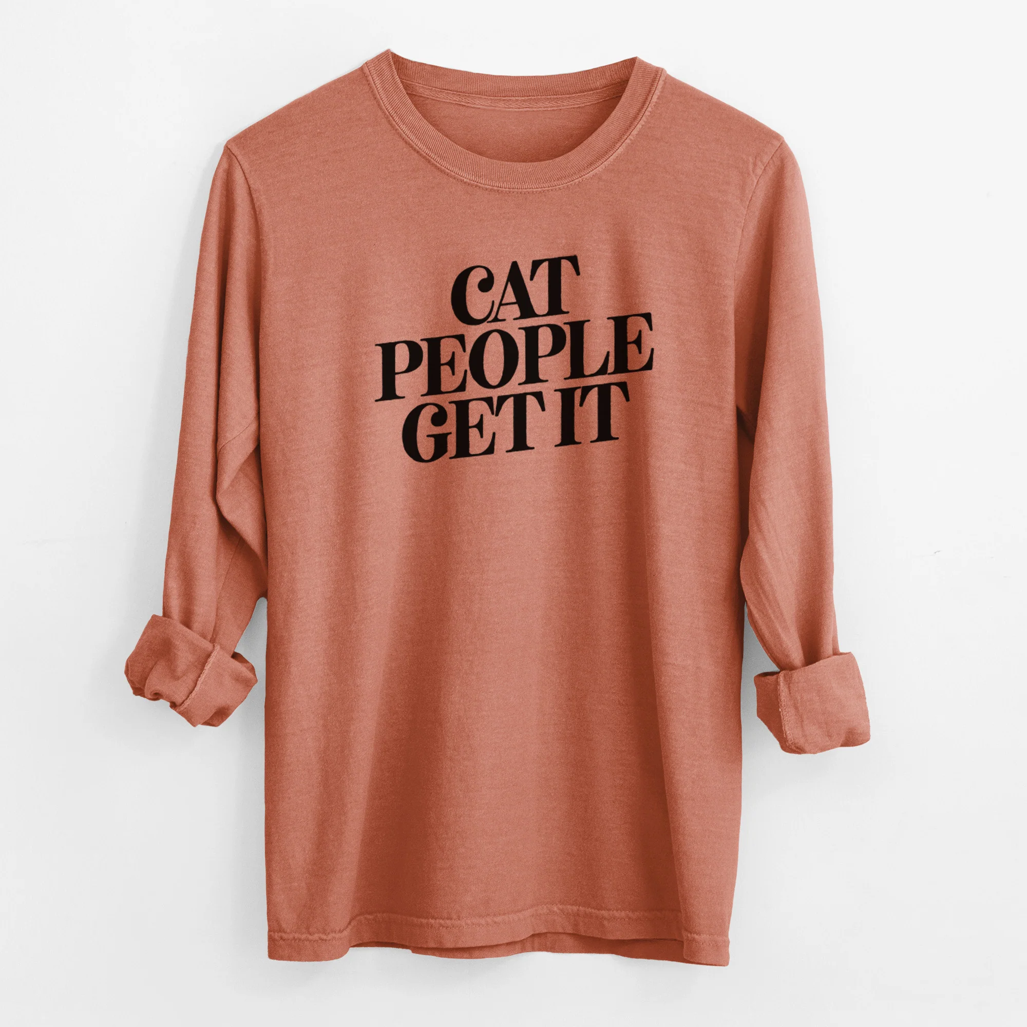 Cat People Get it - Men's Heavyweight 100% Cotton Long Sleeve - Image 14