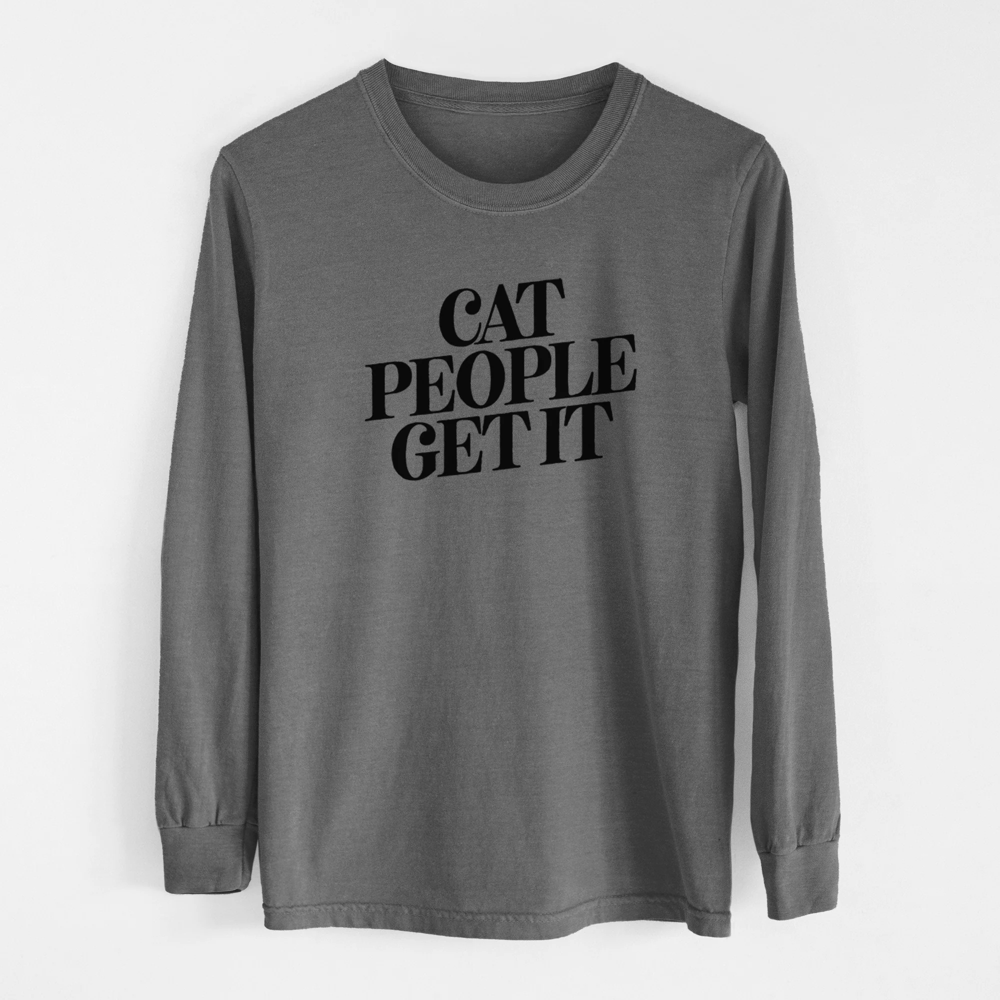 Cat People Get it - Men's Heavyweight 100% Cotton Long Sleeve - Image 15