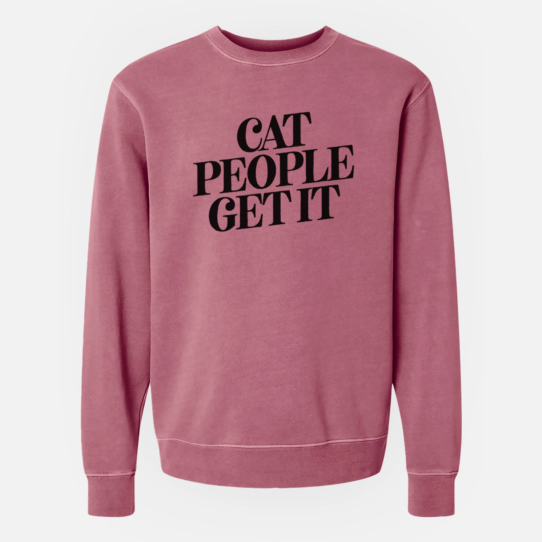 Cat People Get it - Unisex Pigment Dyed Crew Sweatshirt - Image 10