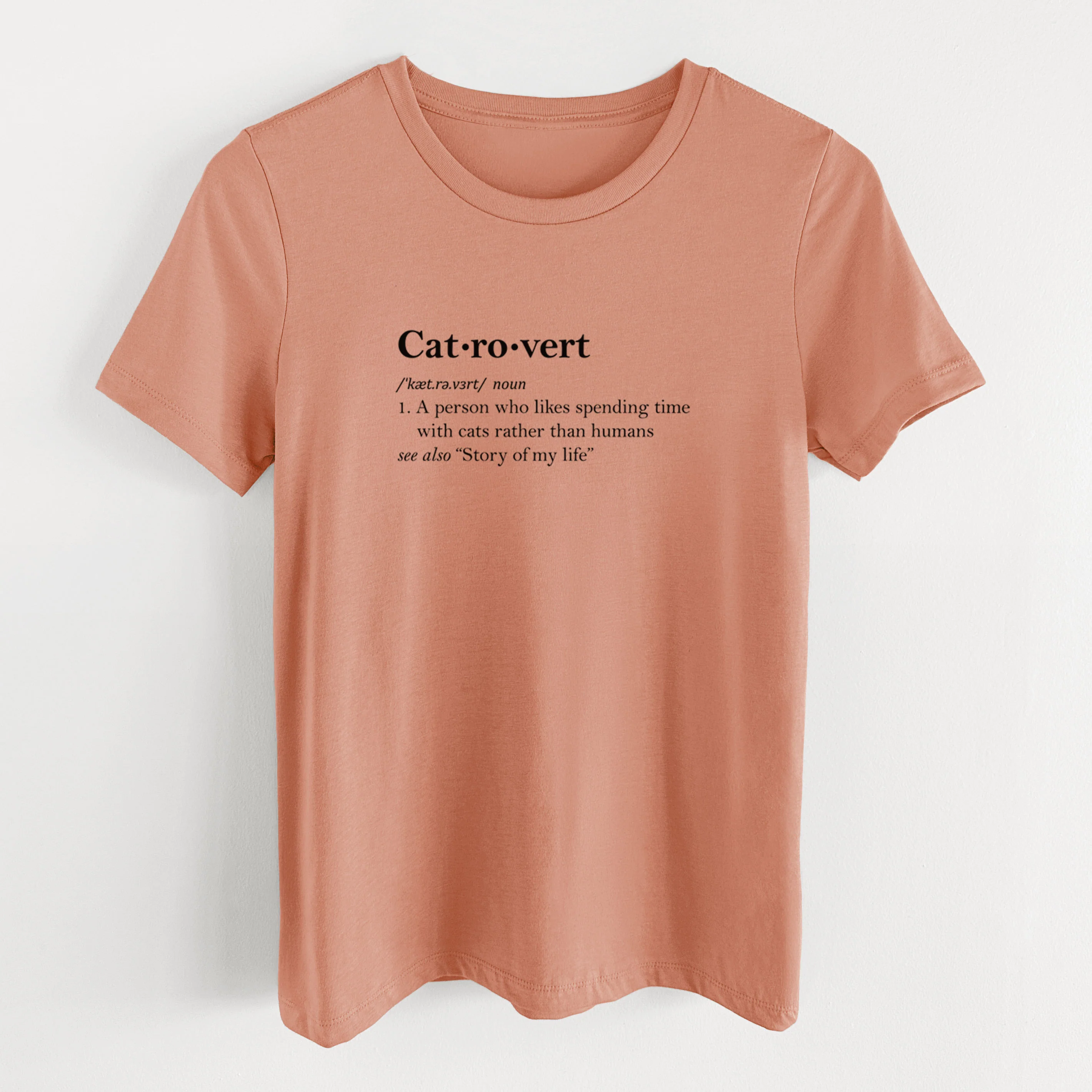 Catrovert Definition - Women's Lightweight Relaxed Fit 100% Cotton Crewneck - Image 13
