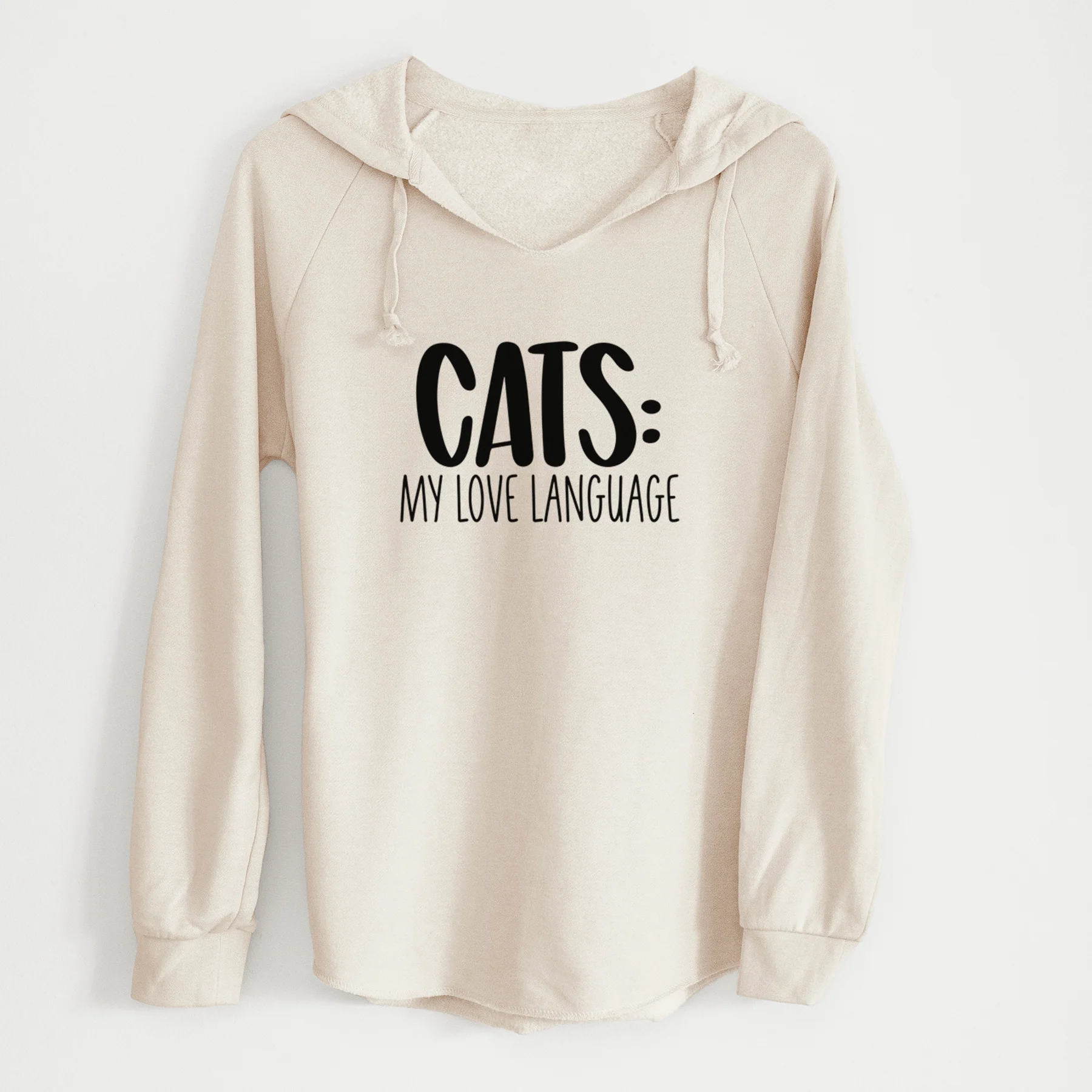 Cats: My Love Language - Cali Wave Hooded Sweatshirt - Image 7