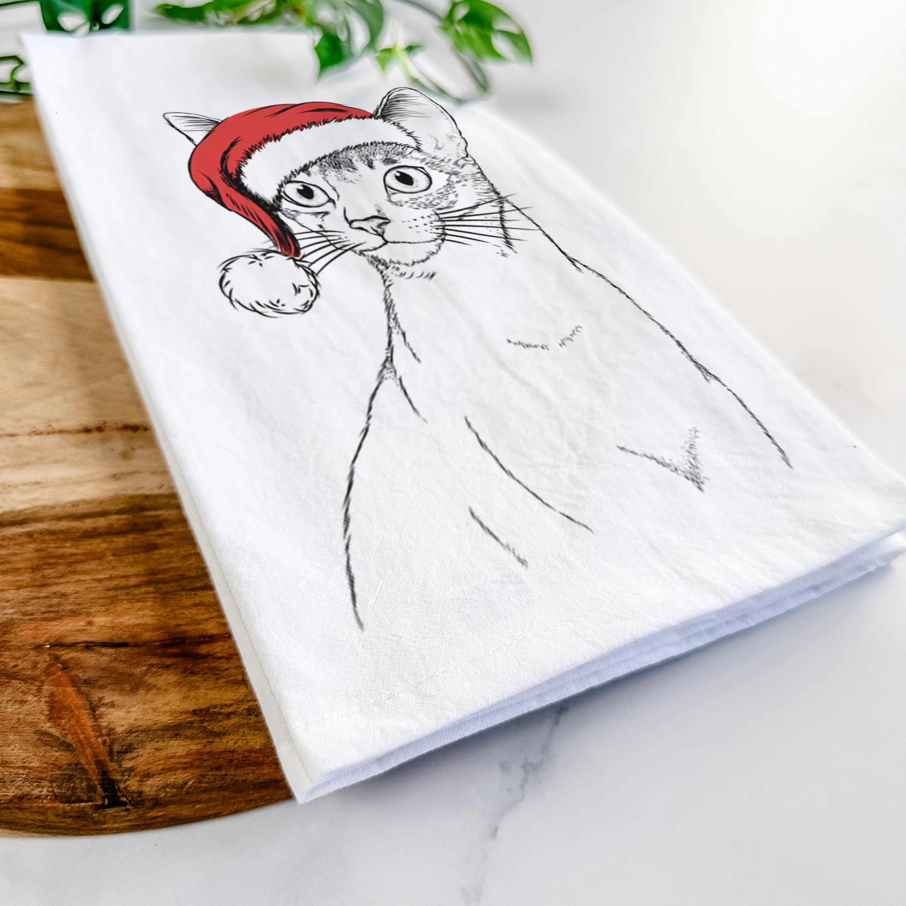 Cedric the Abyssinian Cat Tea Towel - Image 9