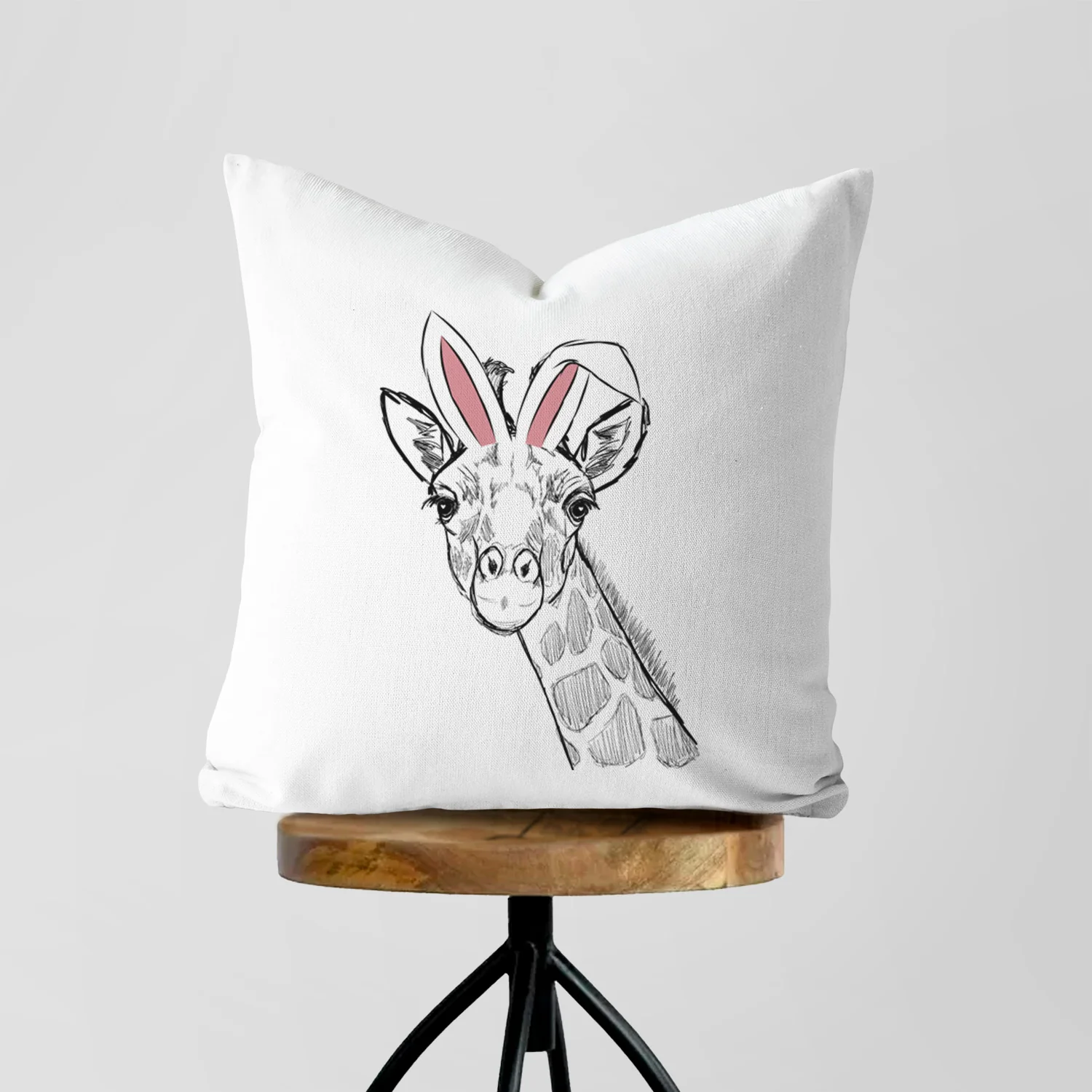 Cedrick the Giraffe - Throw Pillow Cover - Image 5