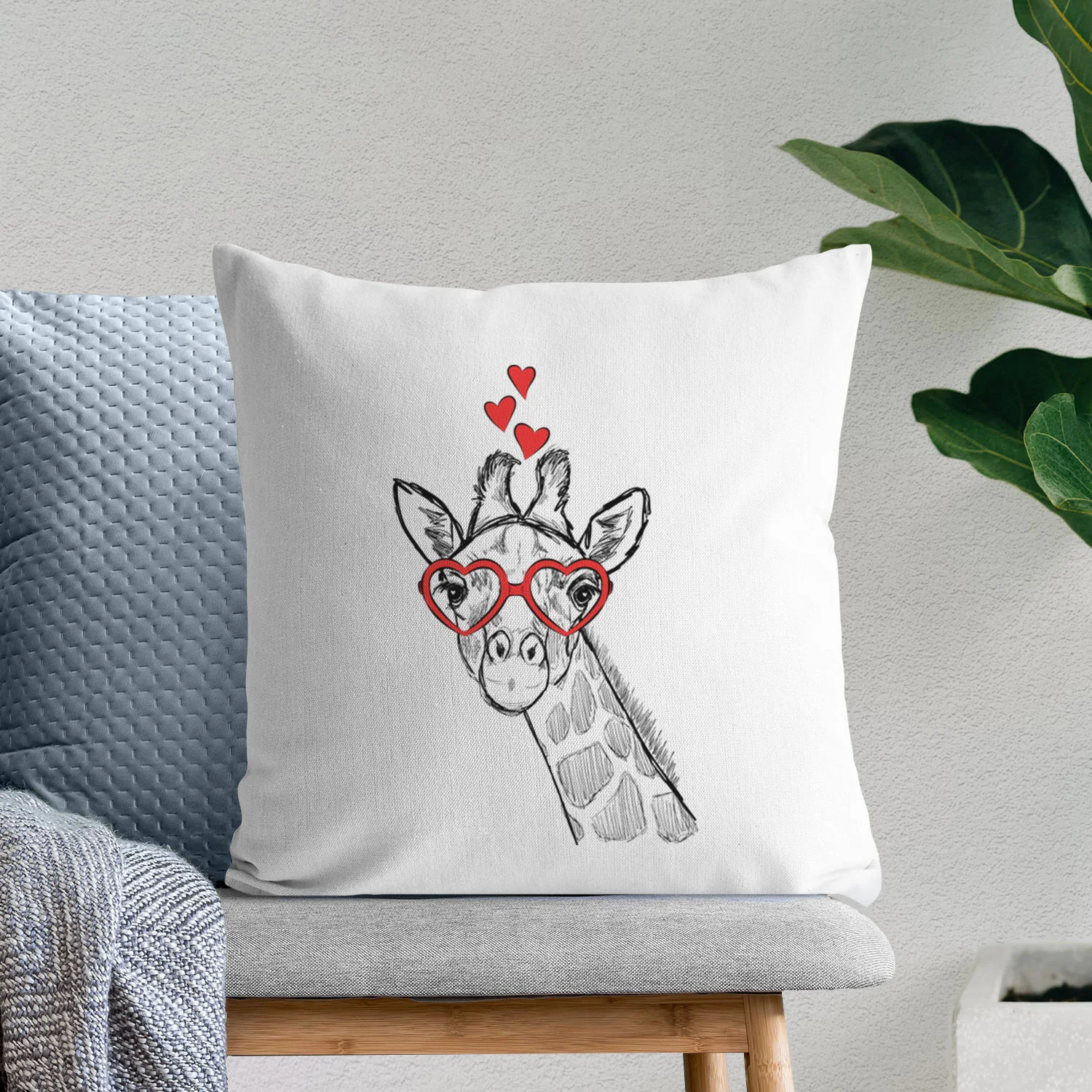 Cedrick the Giraffe - Throw Pillow Cover - Image 7