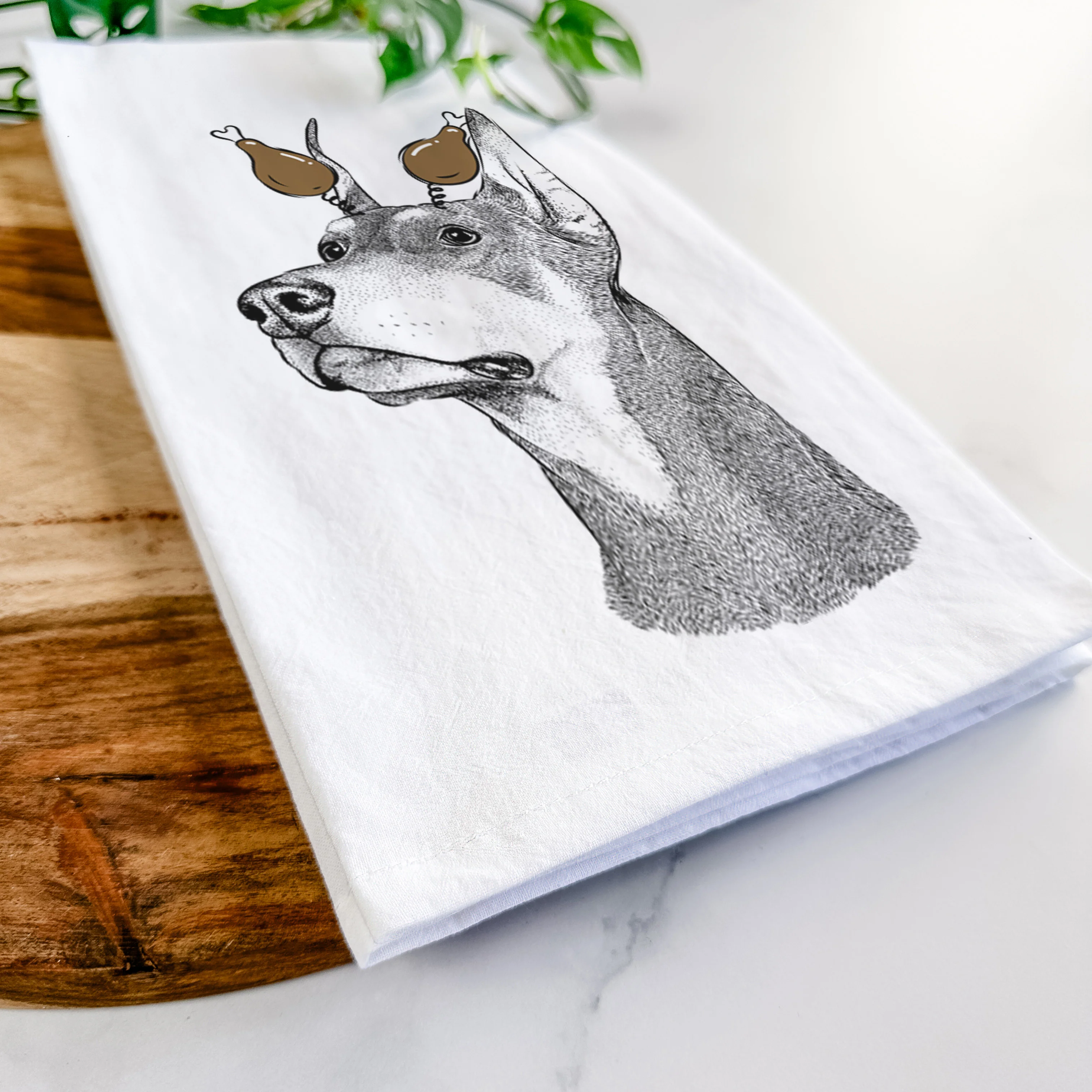 Cenza the Doberman Pinscher Tea Towel - Image 11