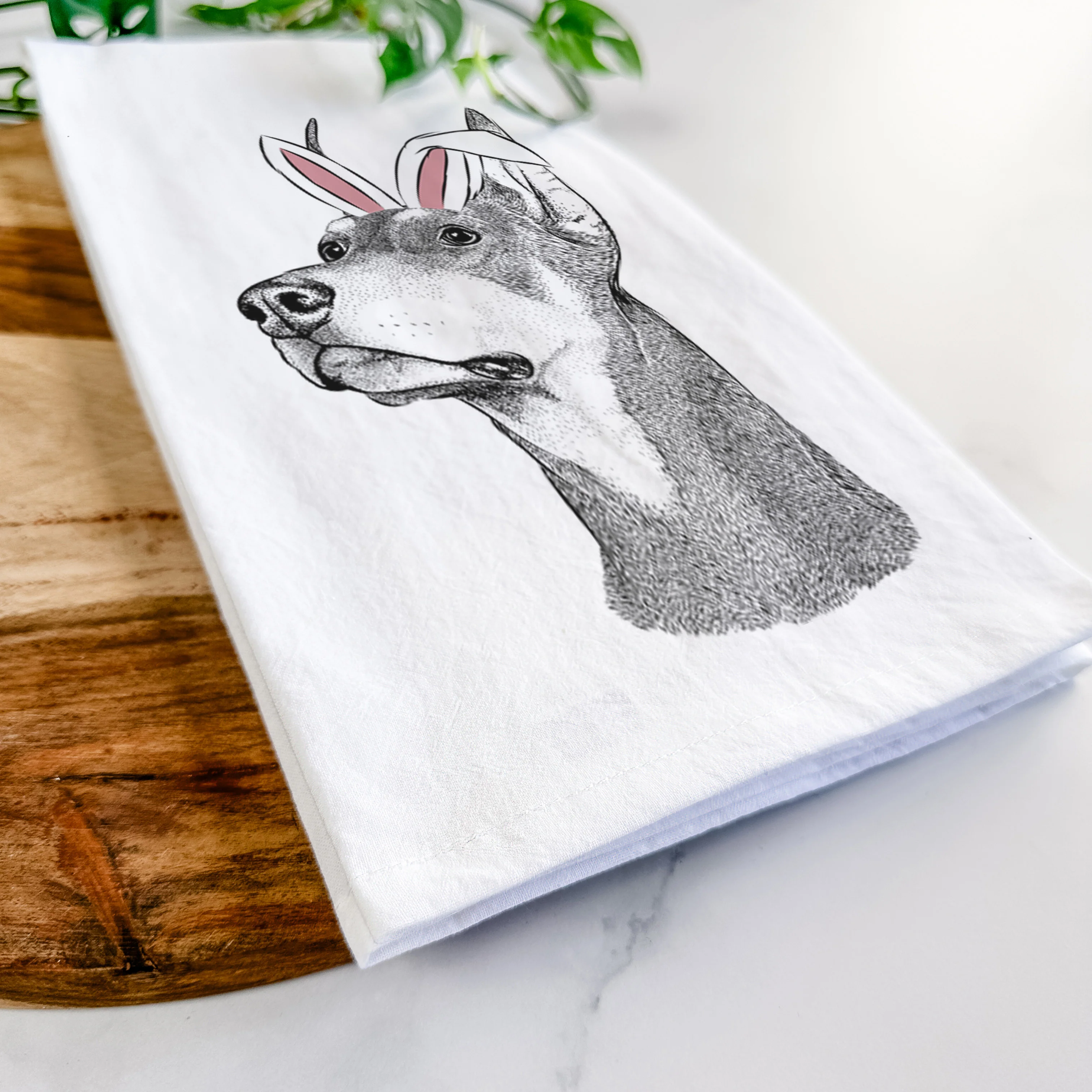 Cenza the Doberman Pinscher Tea Towel - Image 14