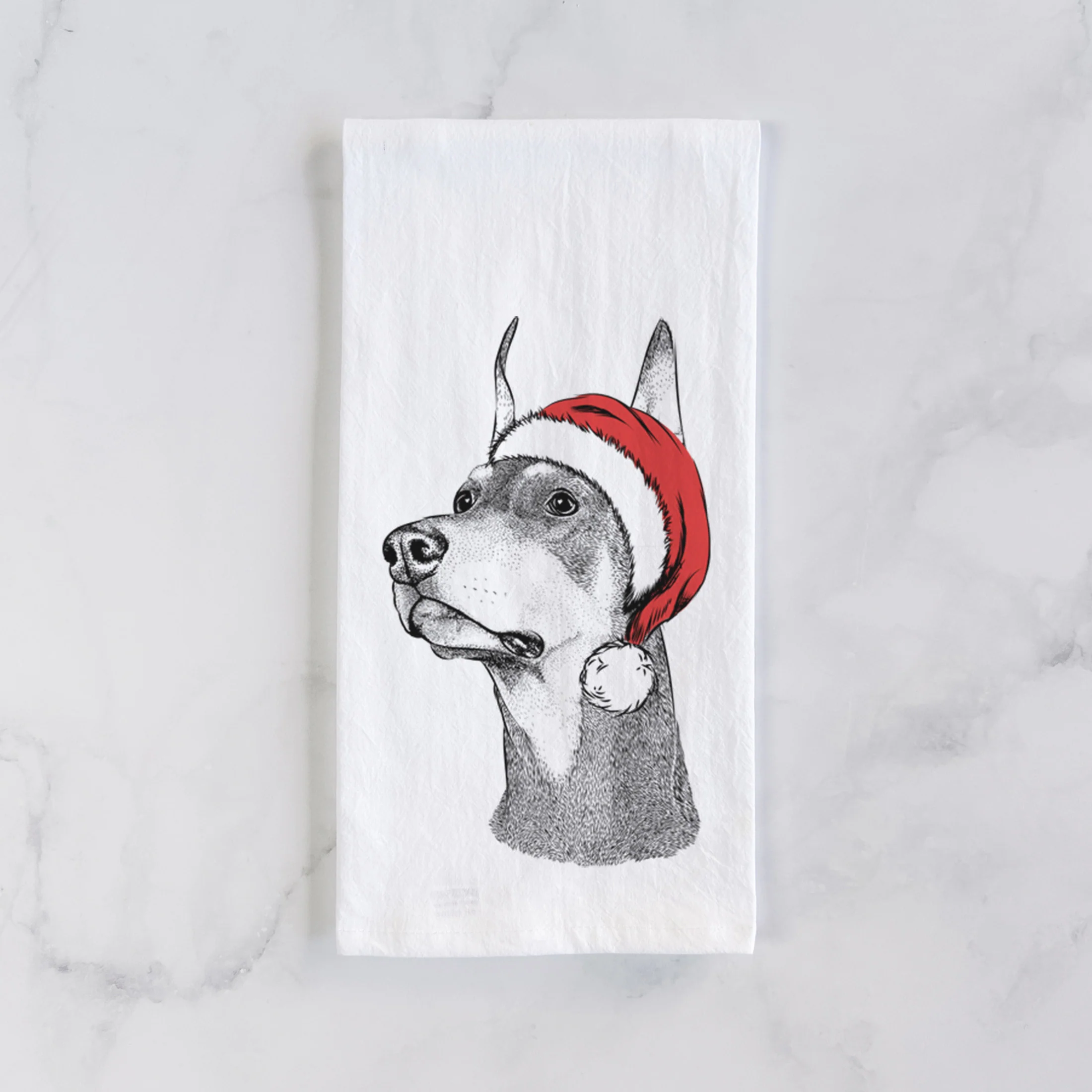 Cenza the Doberman Pinscher Tea Towel - Image 2
