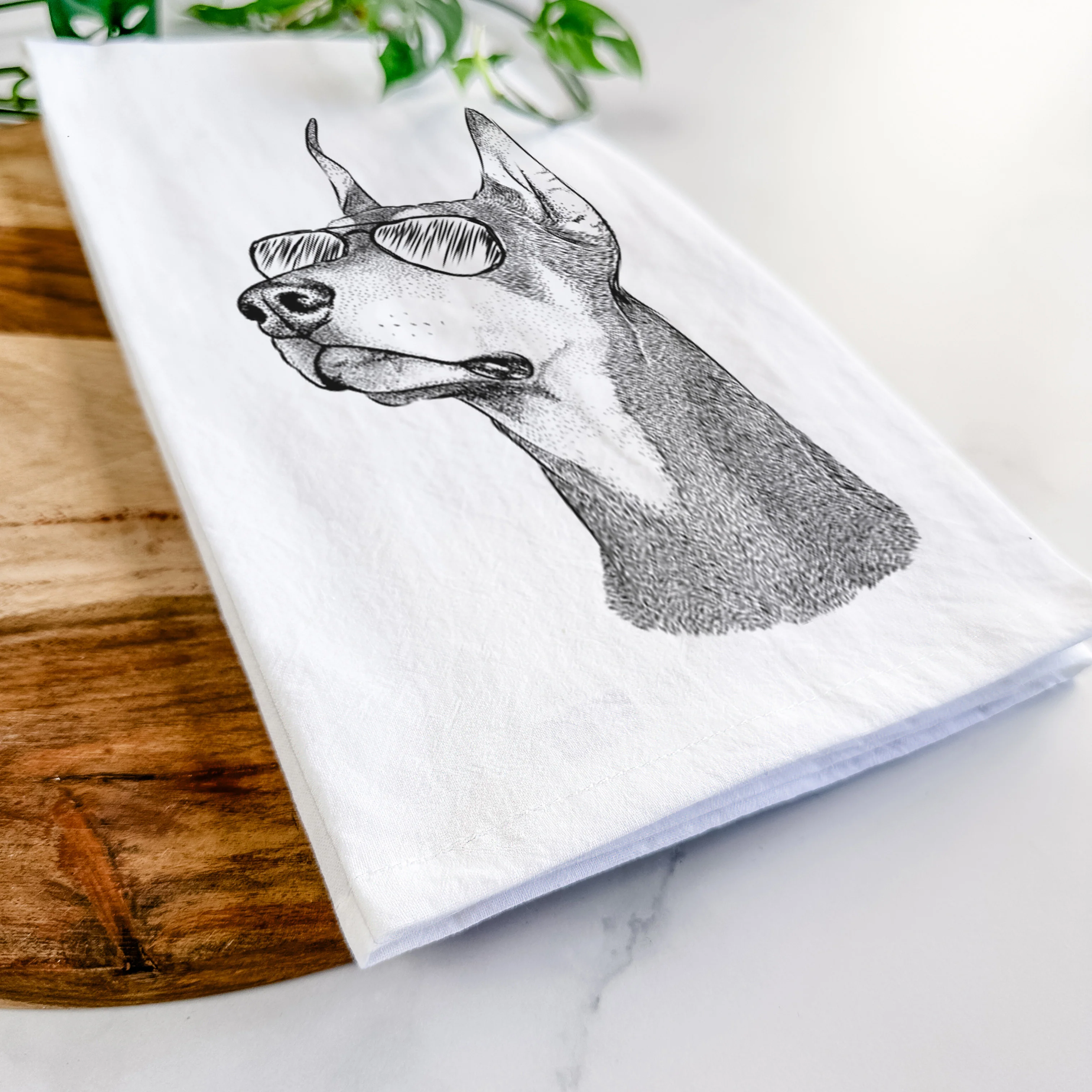 Cenza the Doberman Pinscher Tea Towel - Image 6