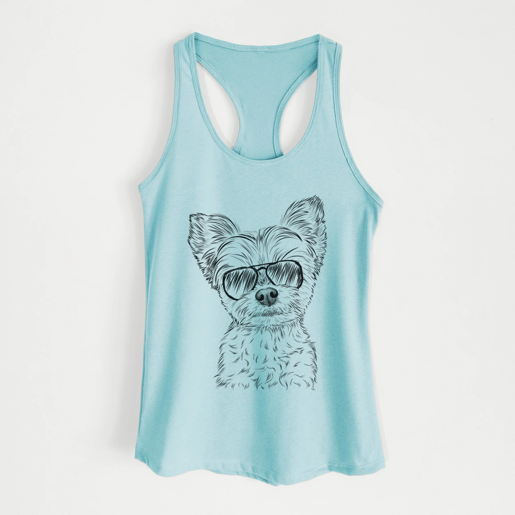 Chance the Yapper the Yorkshire Terrier - Women's Racerback Tanktop - Image 7