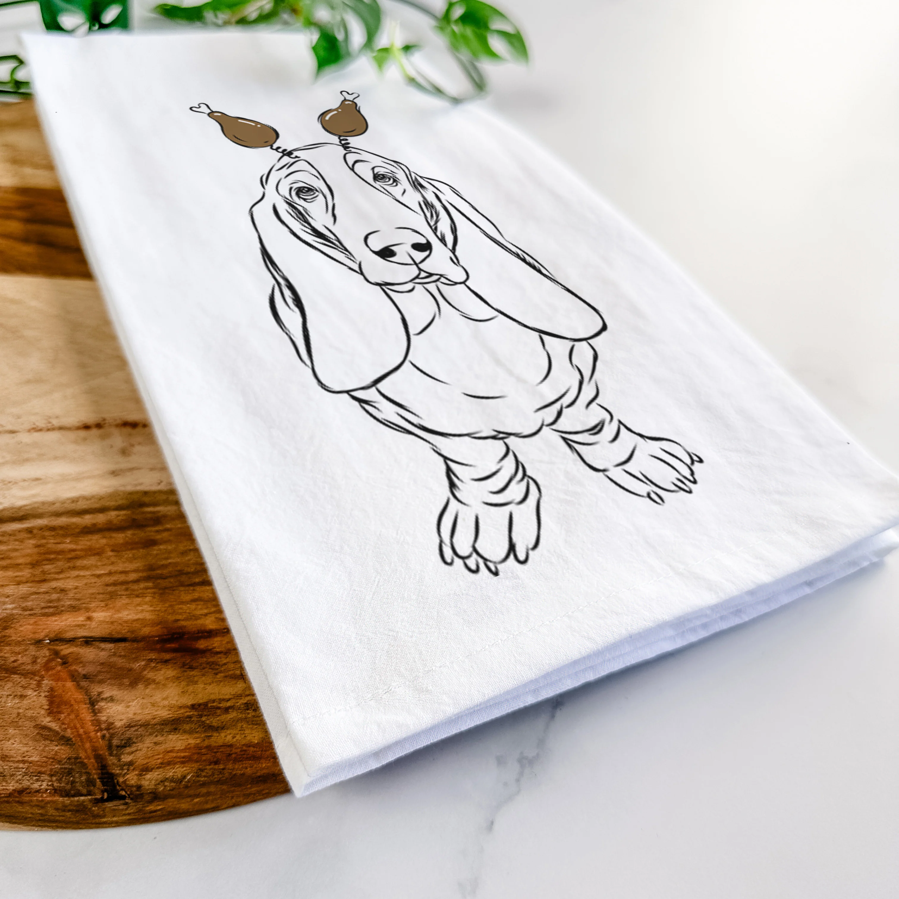 Charlie the Basset Hound Tea Towel - Image 11